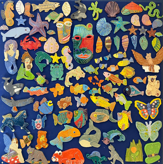 WATCH Art Guild - Ceramic Room Fish Wall 2023_October_11