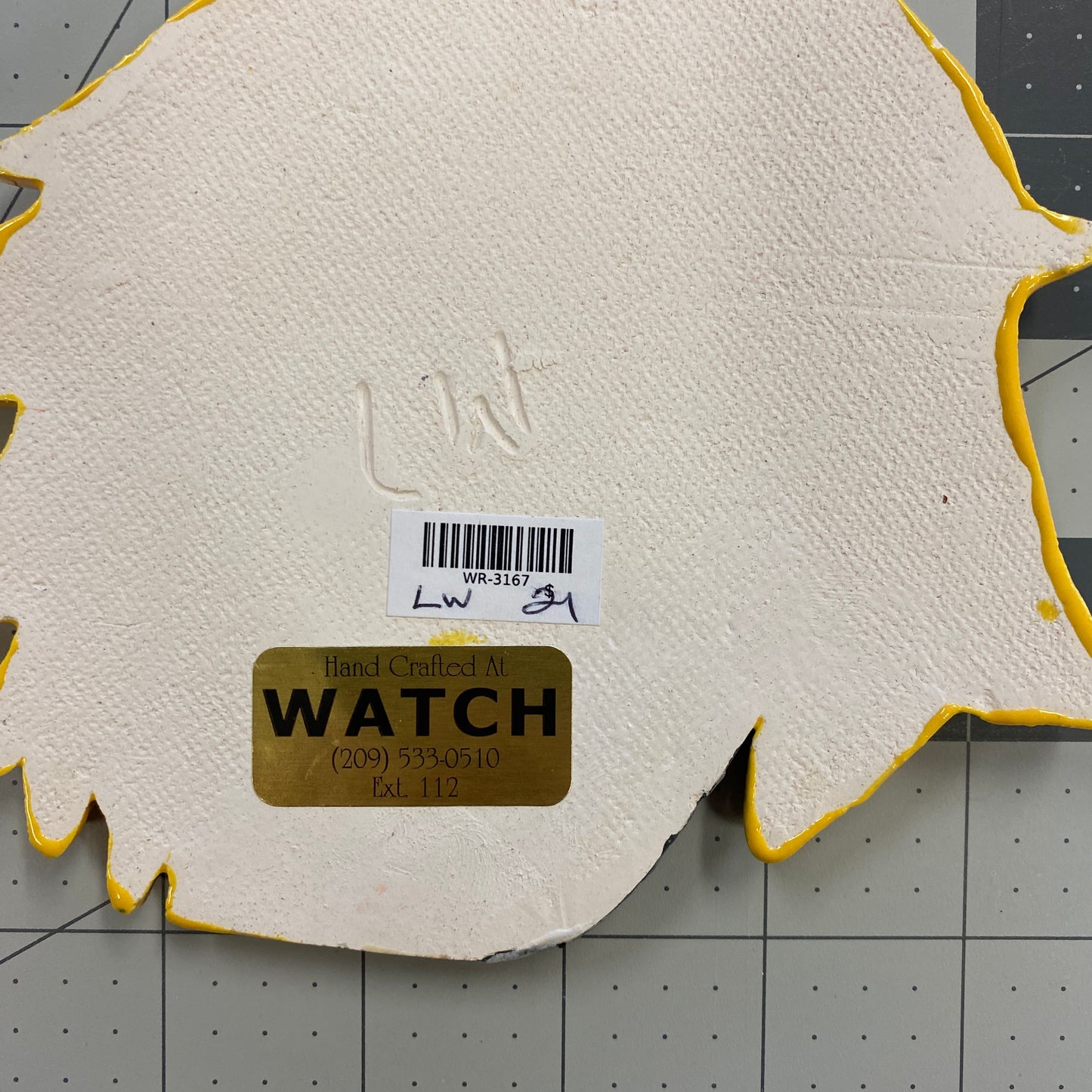 WATCH Resources Art Guild - Ceramic Arts Handmade Clay Crafts 6-inch x 5-inch Glazed Boy by Lisa Uptain