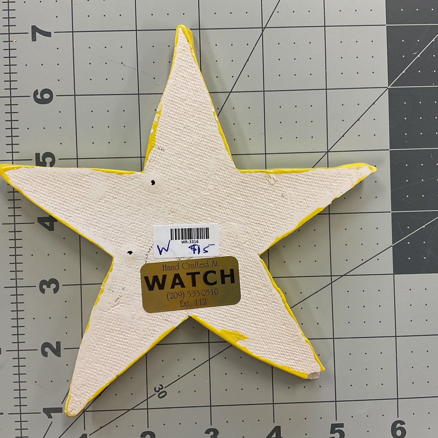 WATCH Resources Art Guild - Ceramic Arts Handmade Clay Crafts 6-inch x 6-inch Glazed Christmas Star by Anonymous