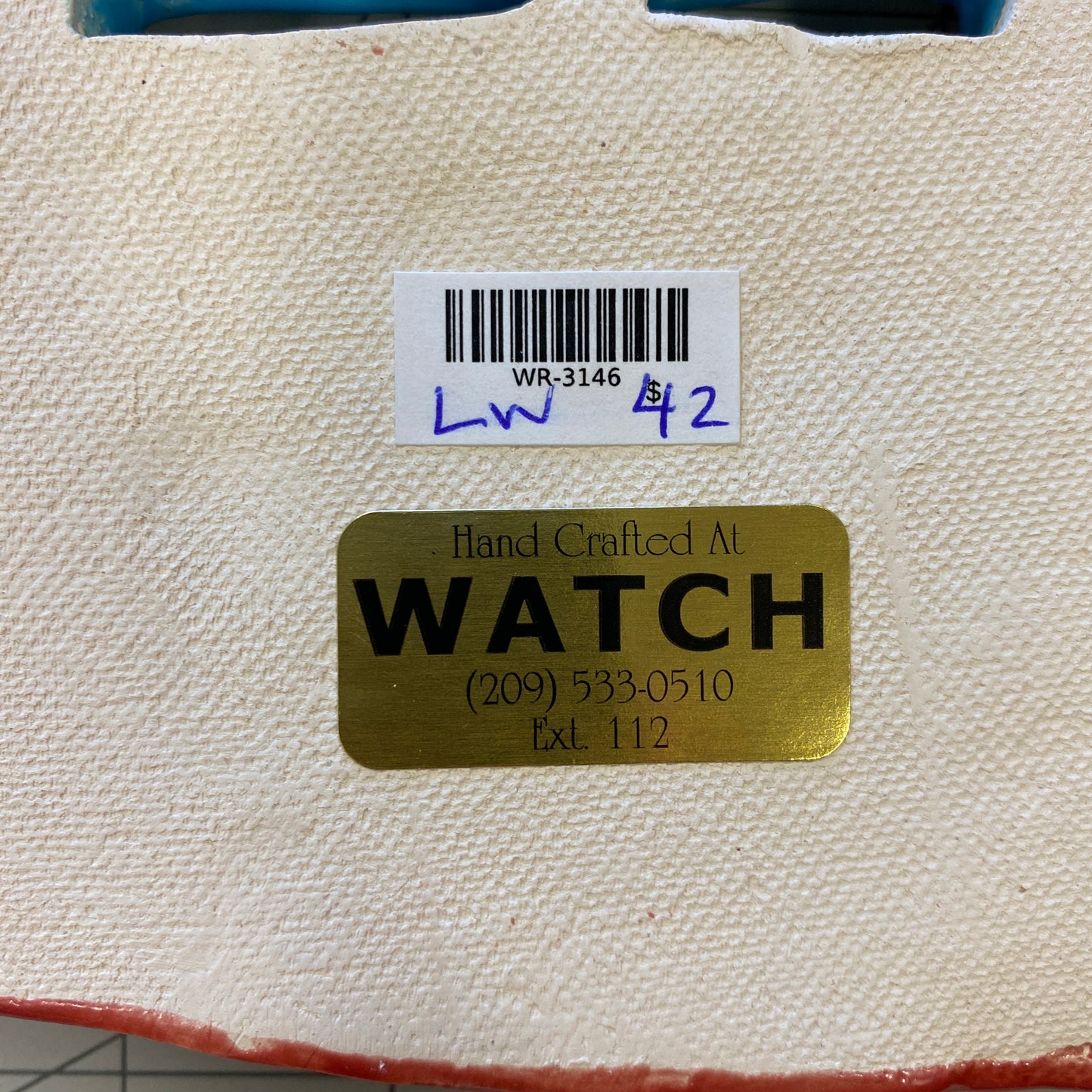 WATCH Resources Art Guild - Ceramic Arts Handmade Clay Crafts 8-inch x 6-inch Glazed House by Lisa Uptain