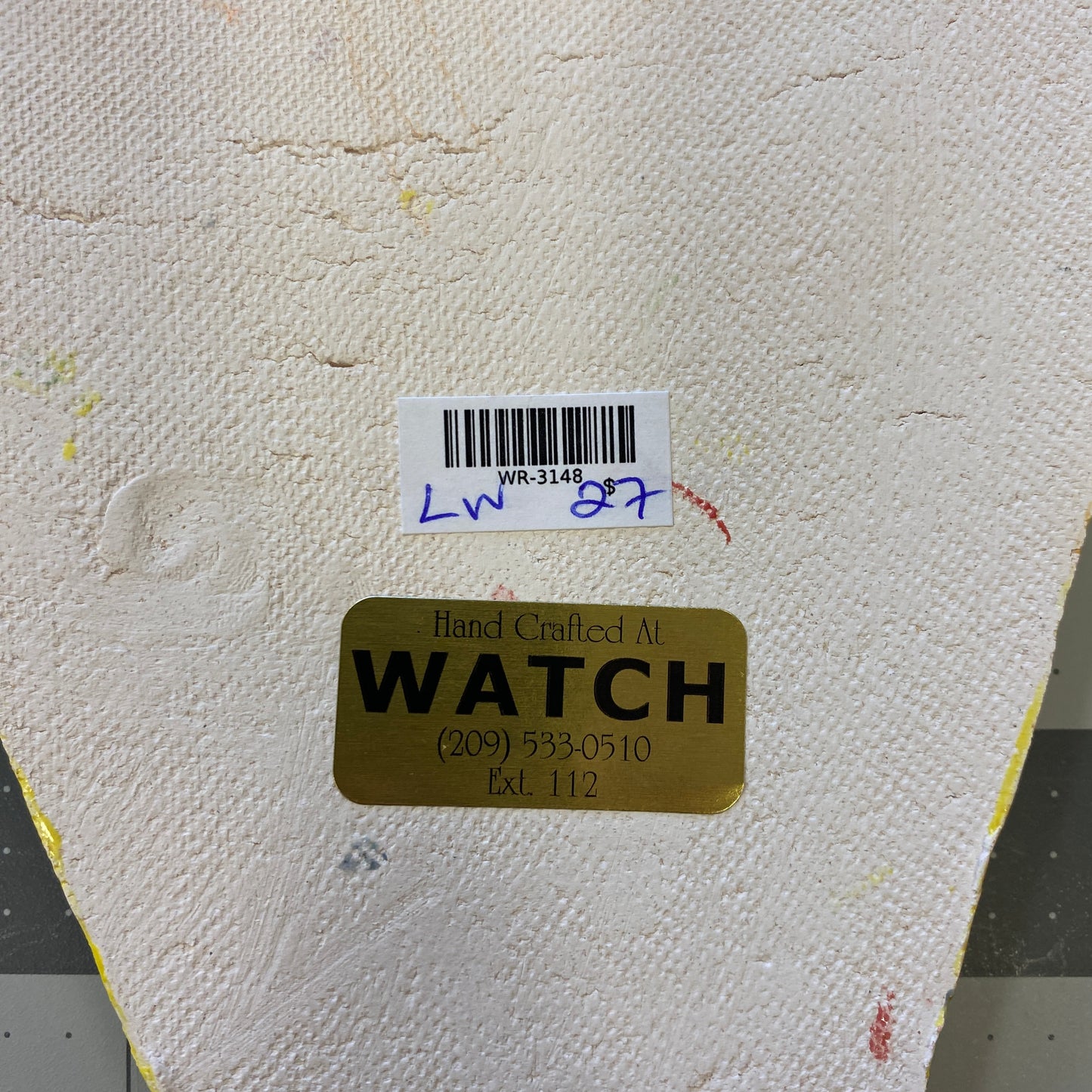 WATCH Resources Art Guild - Ceramic Arts Handmade Clay Crafts 8.5-inch x 5-inch Glazed Mask by Lisa Uptain