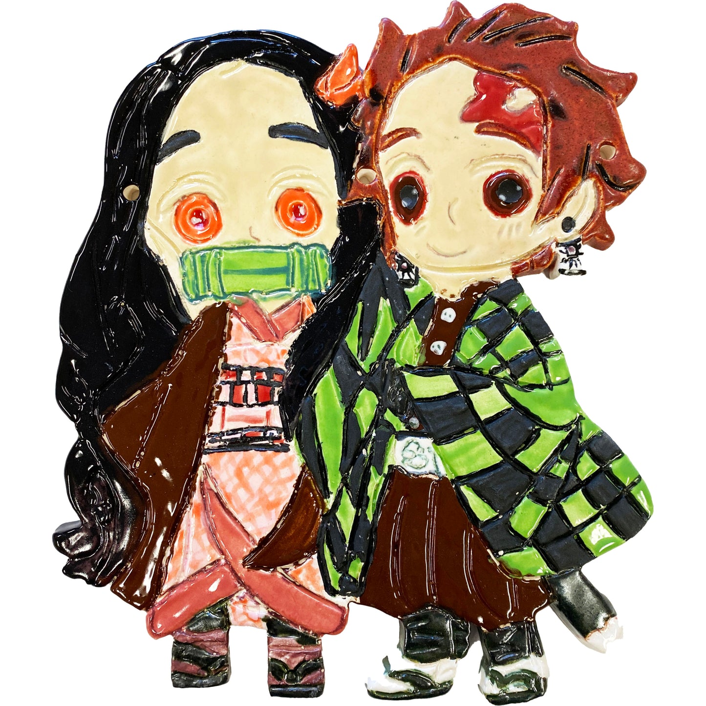 Ceramic Arts Handmade Clay Crafts 8.5-inch x 7-inch Glazed by Lisa Uptain