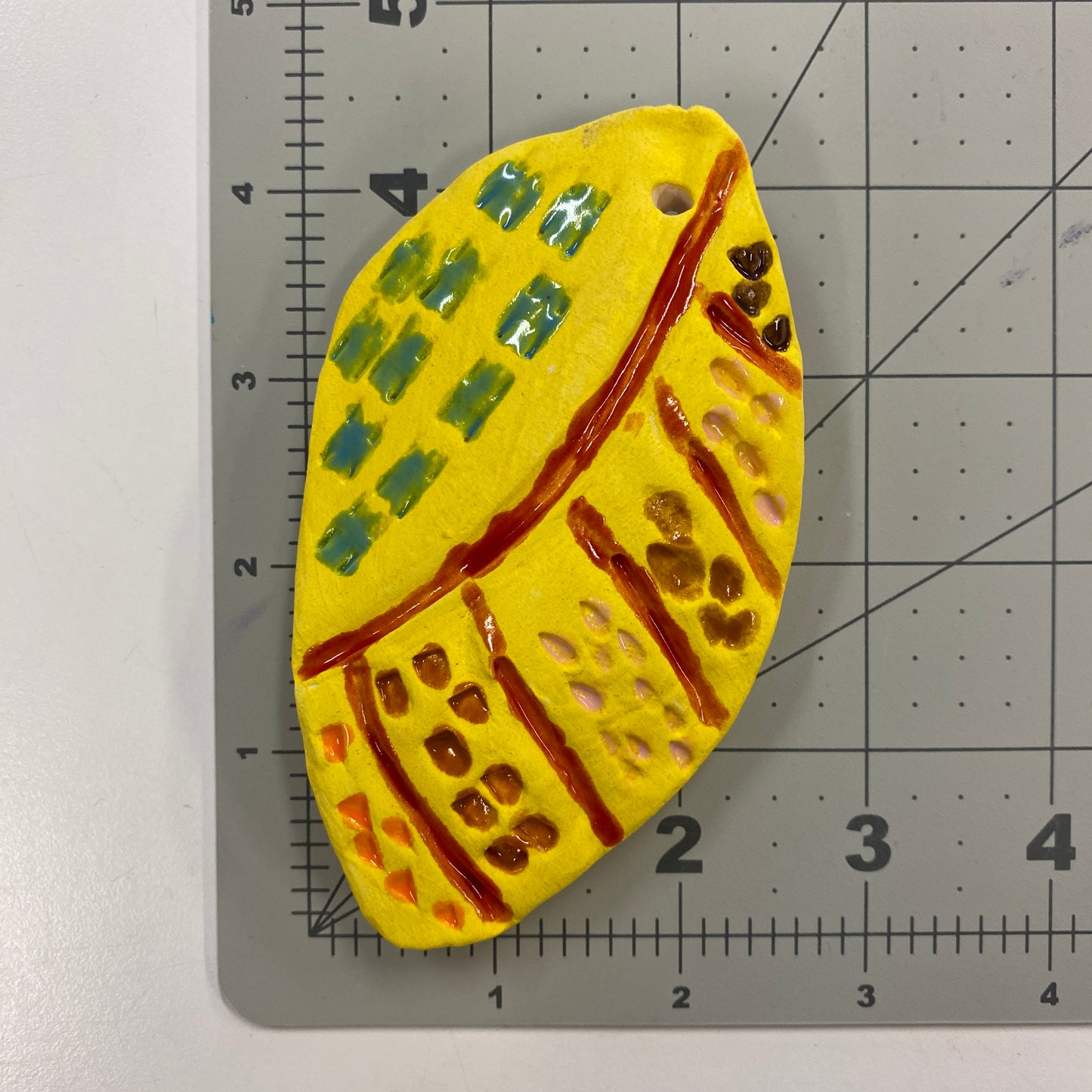 WATCH Resources Art Guild - Ceramic Arts Handmade Clay Crafts Fresh Fish Shell 4.5-inch x 2.5-inch by Tami Mills