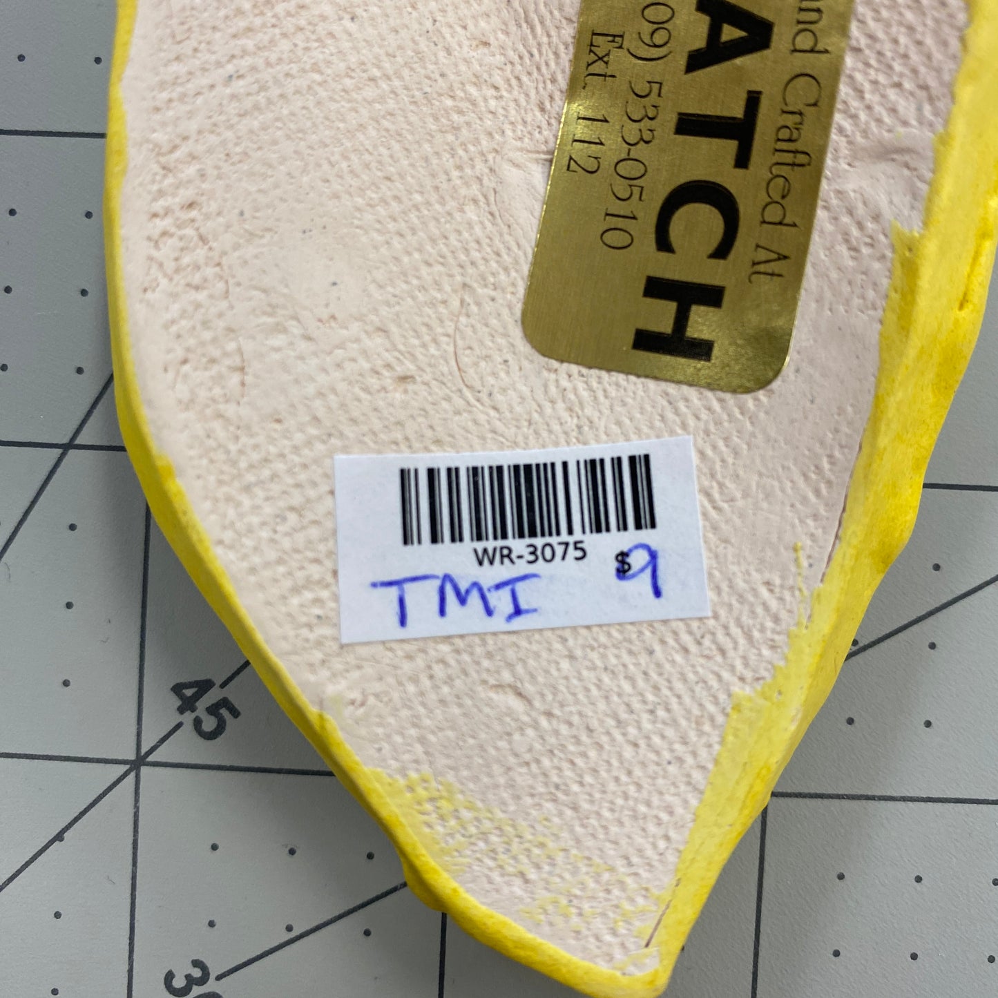 WATCH Resources Art Guild - Ceramic Arts Handmade Clay Crafts Fresh Fish Shell 4.5-inch x 2.5-inch by Tami Mills