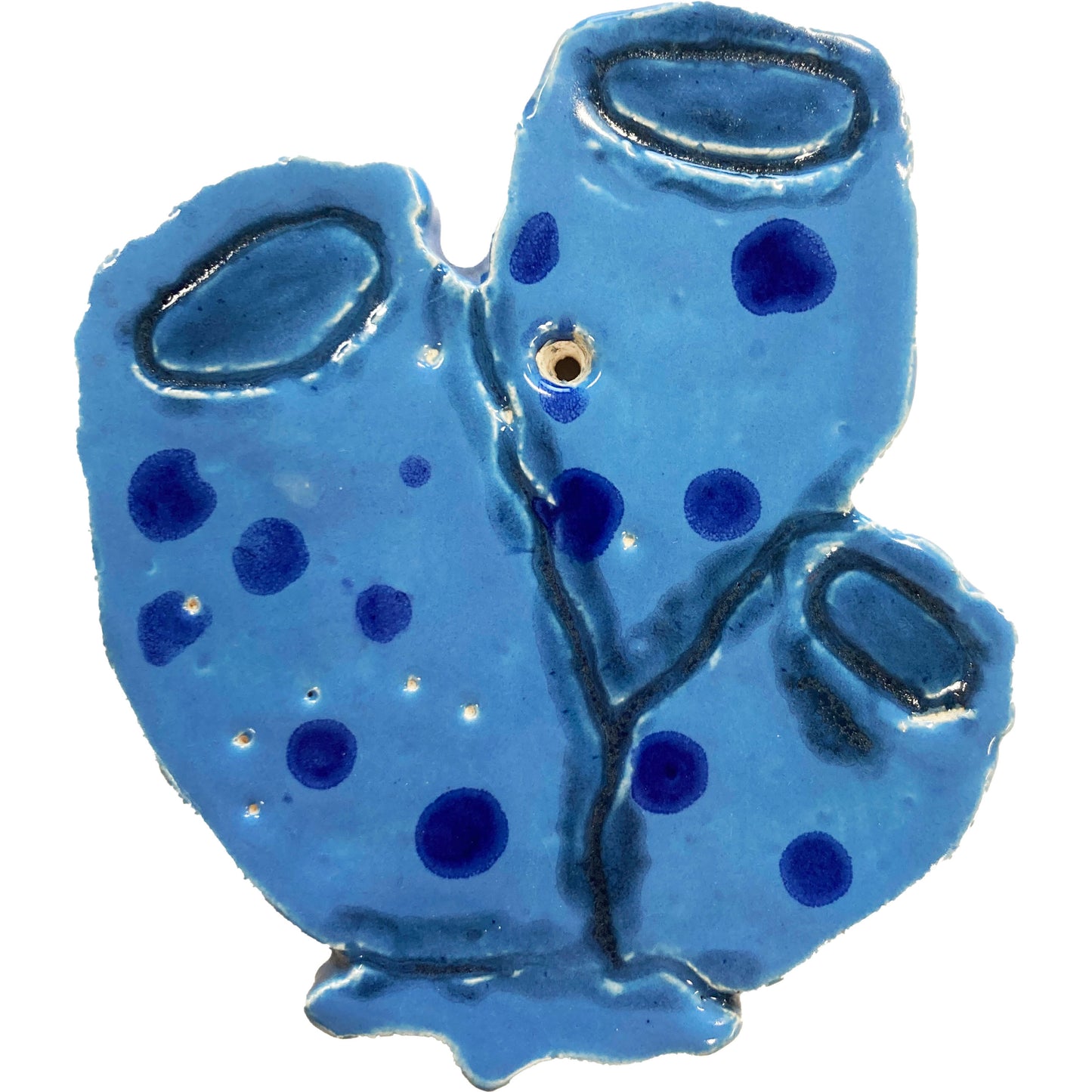 Ceramic Arts Handmade Clay Crafts Fresh Fish Glazed 4-inch x 3.5-inch Anemone