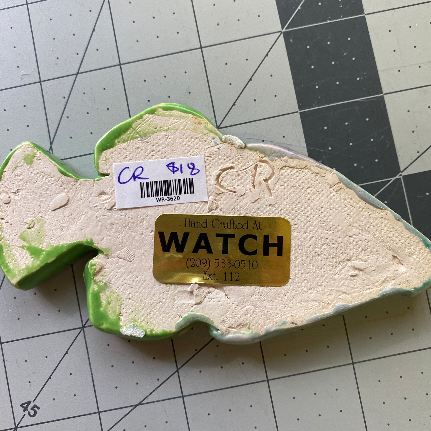 Ceramic Arts Handmade Clay Crafts Fresh Fish Glazed 5-inch by 3-inch made by Cassandra Richardson