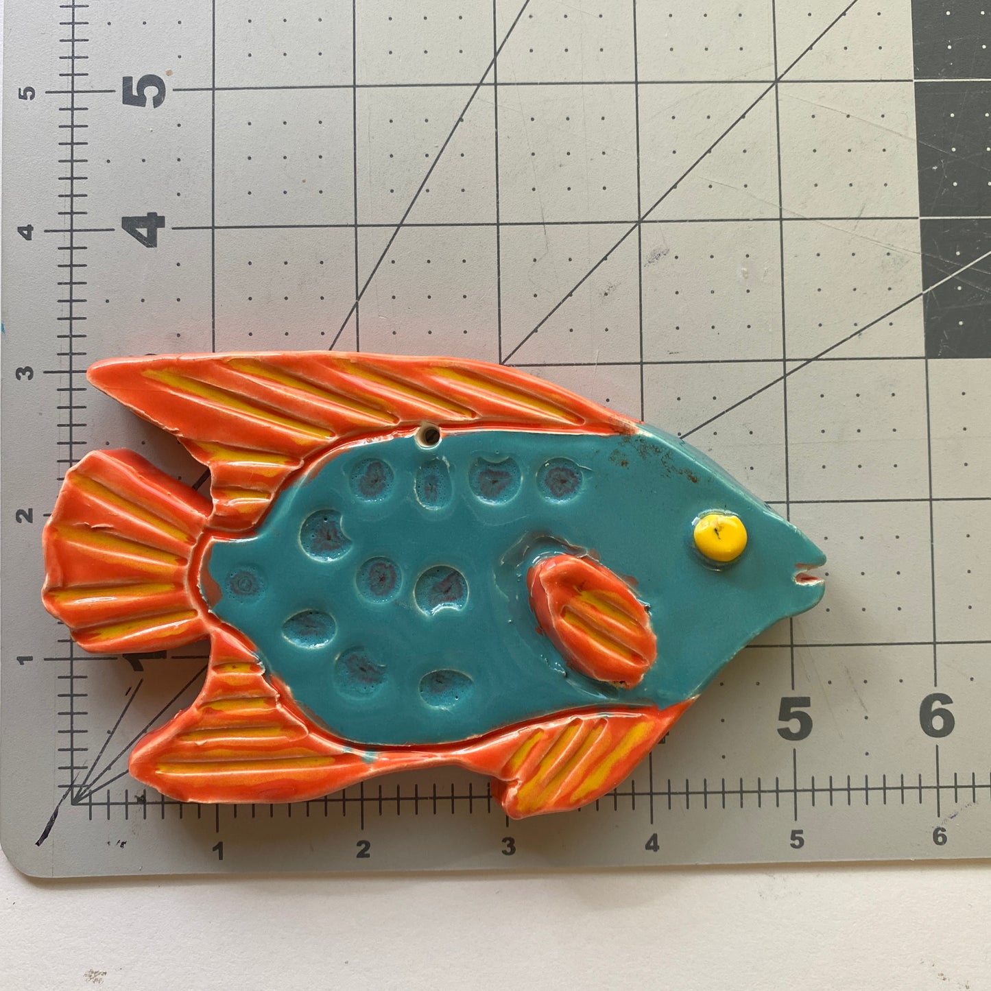 Ceramic Arts Handmade Clay Crafts Fresh Fish Glazed 5-inch by 3-inch made by Ryan Imhoff