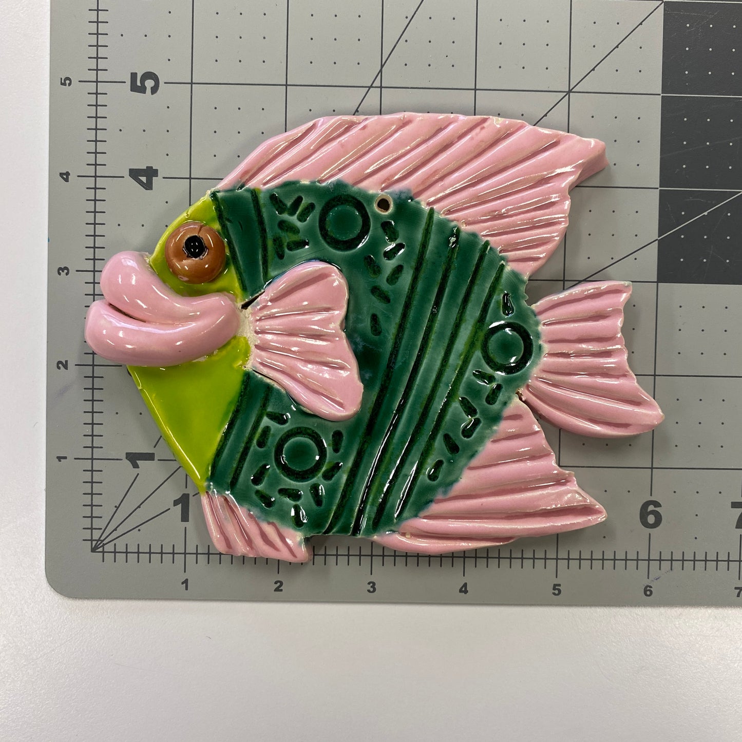 Ceramic Arts Handmade Clay Crafts Fresh Fish Glazed 6-inch x 5-inch by Ryan Imhoff