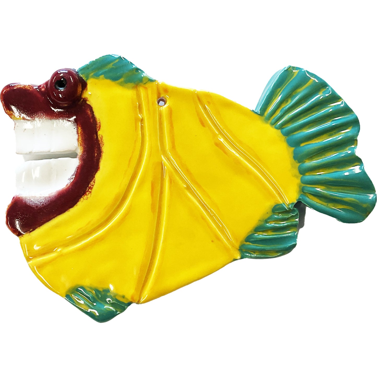 Ceramic Arts Handmade Clay Crafts Fresh Fish Glazed 6.5-inch x 4.5-inch made by Janice Stephens and Lisa Uptain