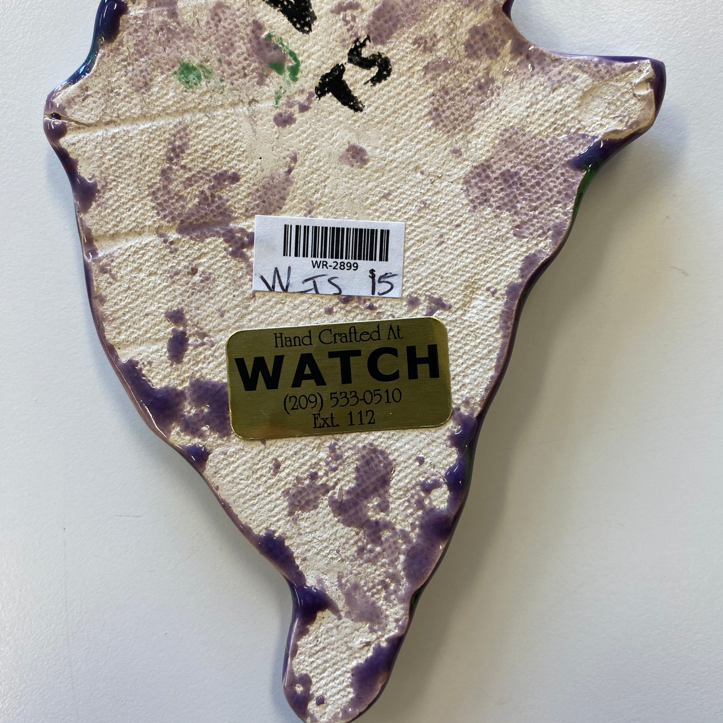 WATCH Resources Art Guild - Ceramic Arts Handmade Clay Crafts Fresh Fish Glazed 7-inch x 4-inch Shell made by Terri Smith