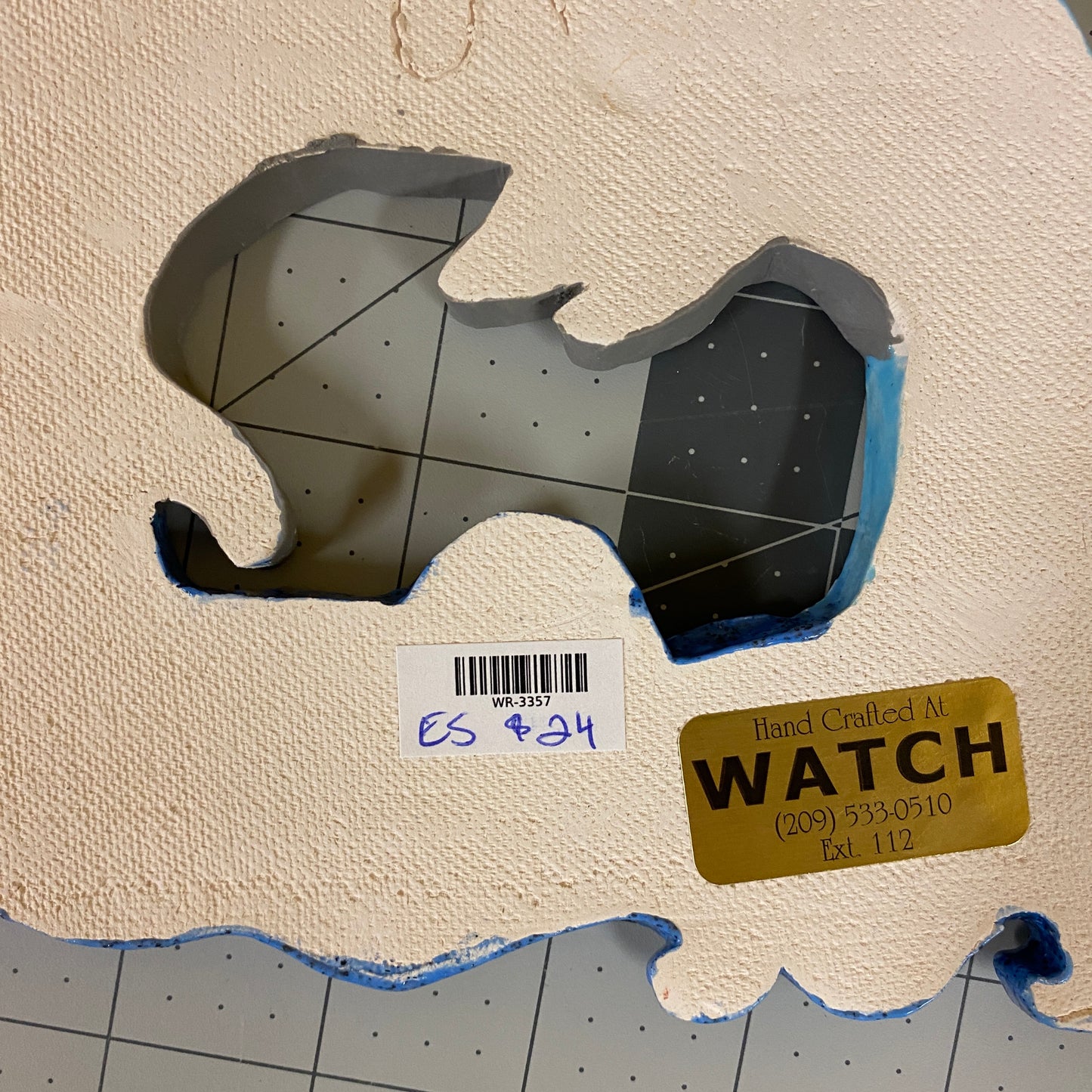 WATCH Resources Art Guild - Ceramic Arts Handmade Clay Crafts Fresh Fish Glazed 7-inch x 6-inch Dolphin made by Eric Stacy