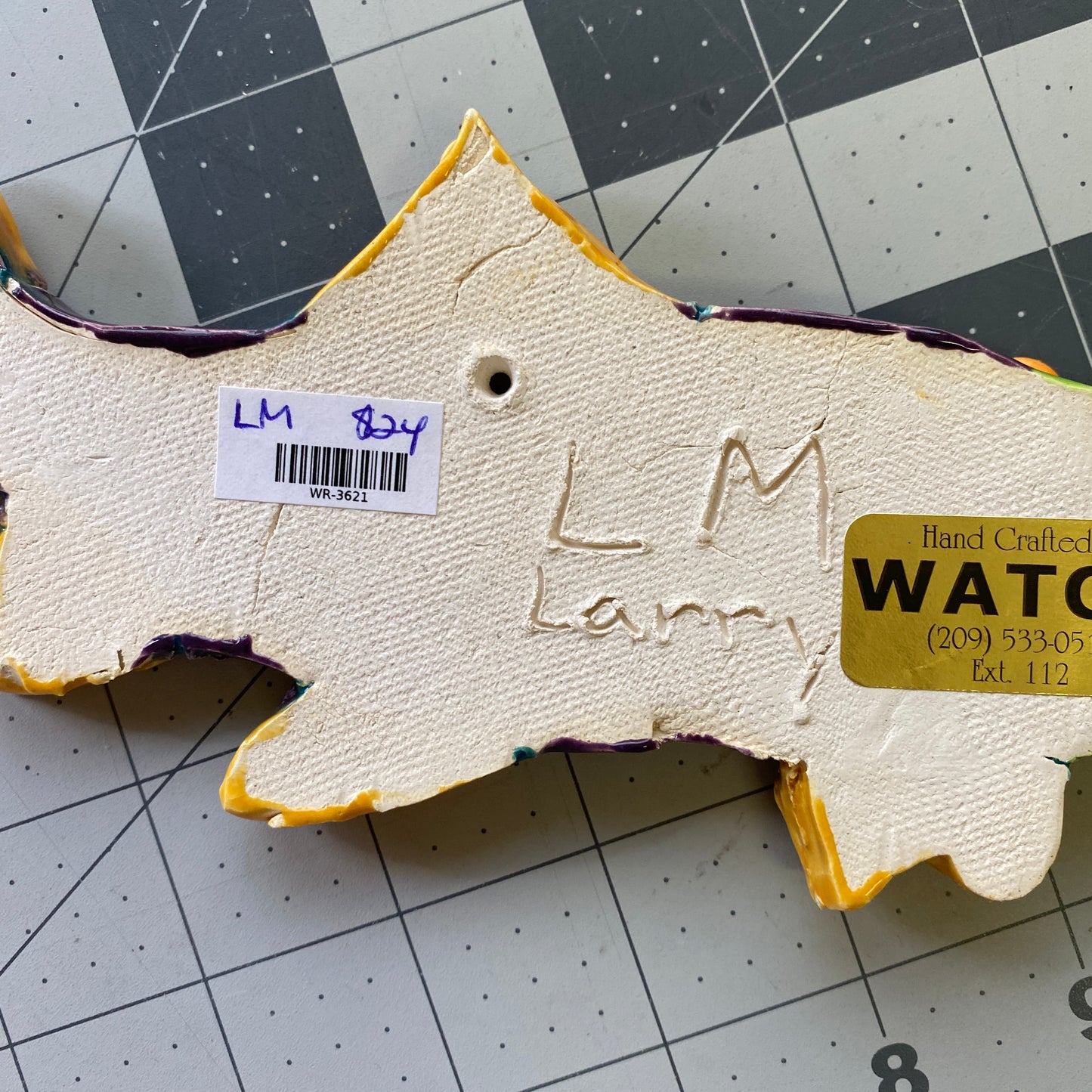 Ceramic Arts Handmade Clay Crafts Fresh Fish Glazed 8-inch by 3.5-inch made by Larry Mansfield