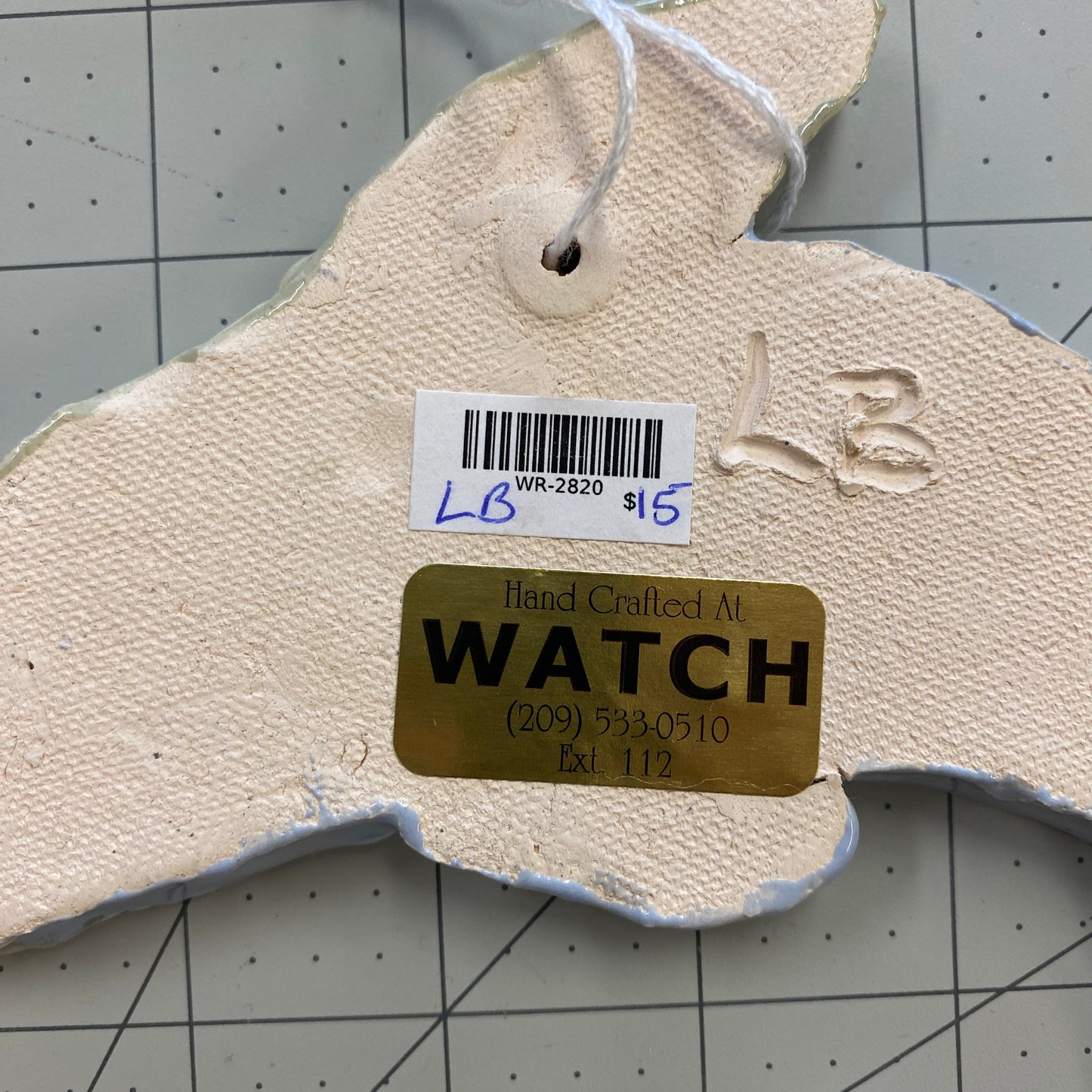 WATCH Resources Art Guild - Ceramic Arts Handmade Clay Crafts Fresh Fish Glazed Dolphin 6-inch x 5.5-inch by Loreen Bartschi