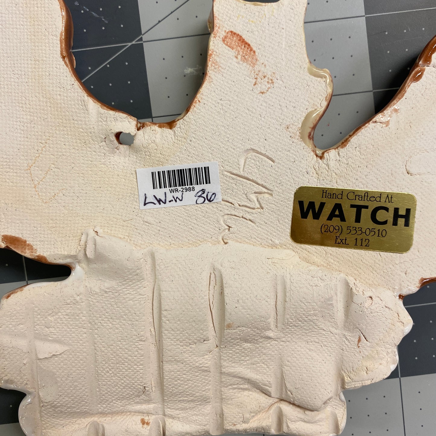 WATCH Resources Art Guild - Ceramic Arts Handmade Clay Crafts Glazed 10-inch x 8-inch Pegasus made by Lisa Uptain