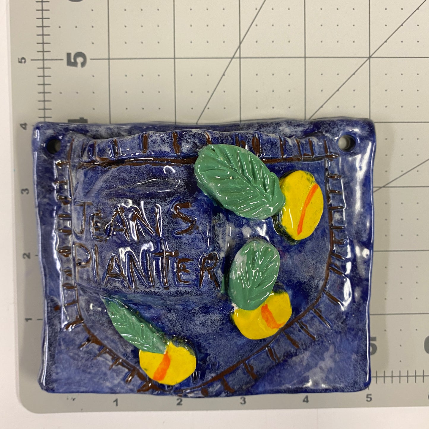 Ceramic Arts Handmade Clay Crafts Glazed 5 x 4 x 2-inch Planter made by Lisa Uptain