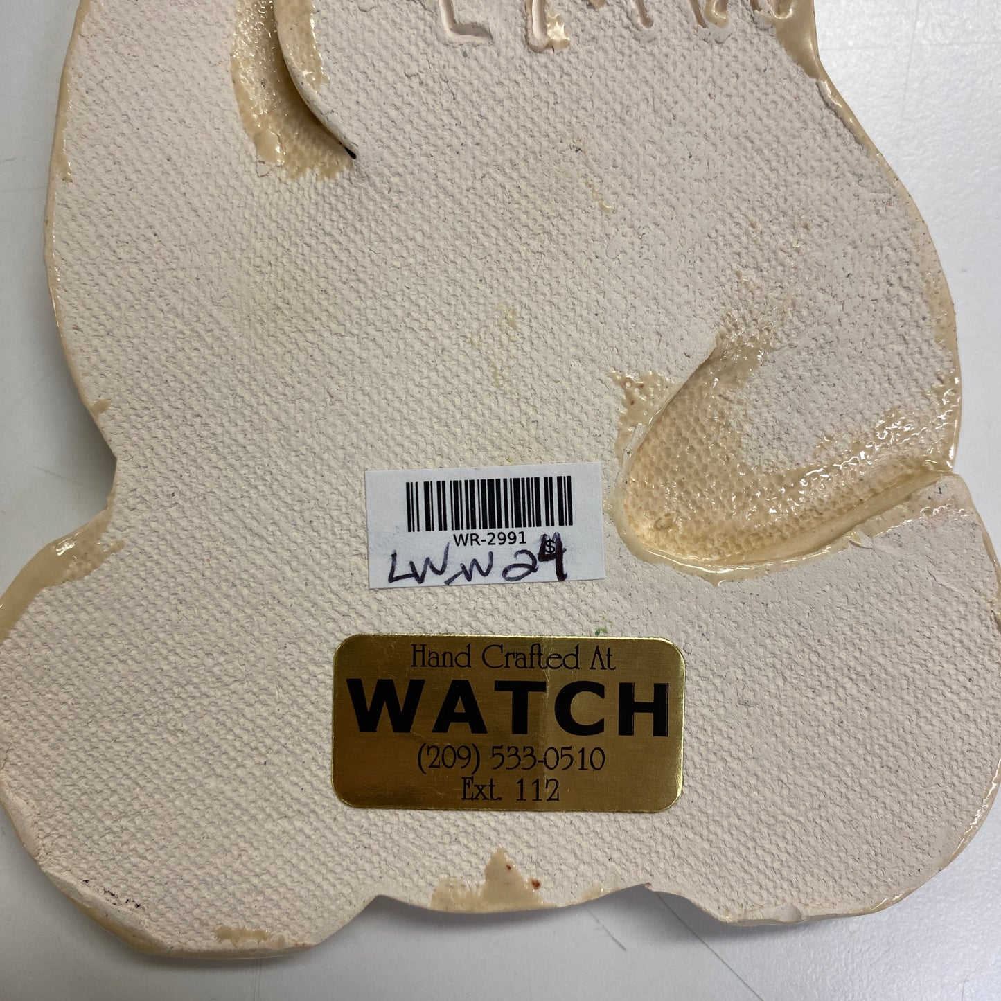 WATCH Resources Art Guild - Ceramic Arts Handmade Clay Crafts Glazed 6.5-inch x 5-inch Bear made by Lisa Uptain