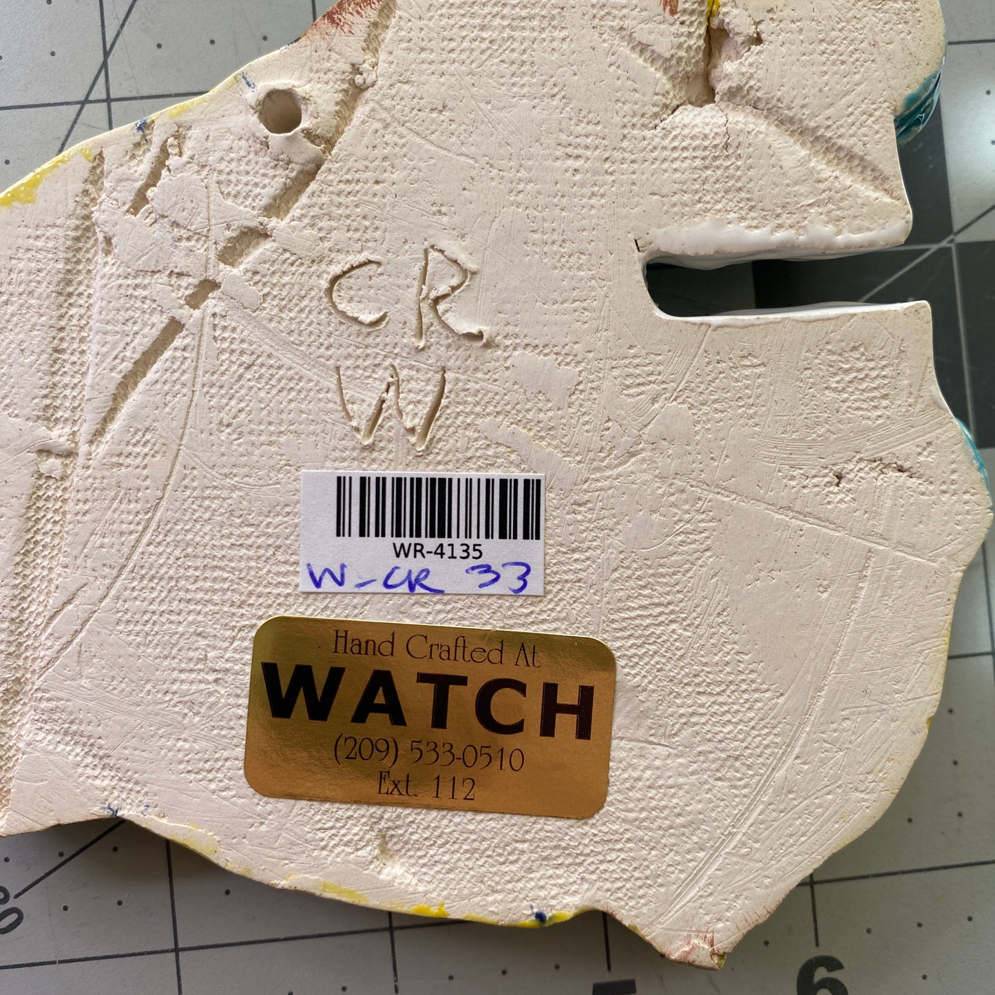 Ceramic Arts Handmade Clay Crafts Glazed Fish 6-inch by 4.5-inch made by Cassandra Richardson 4135