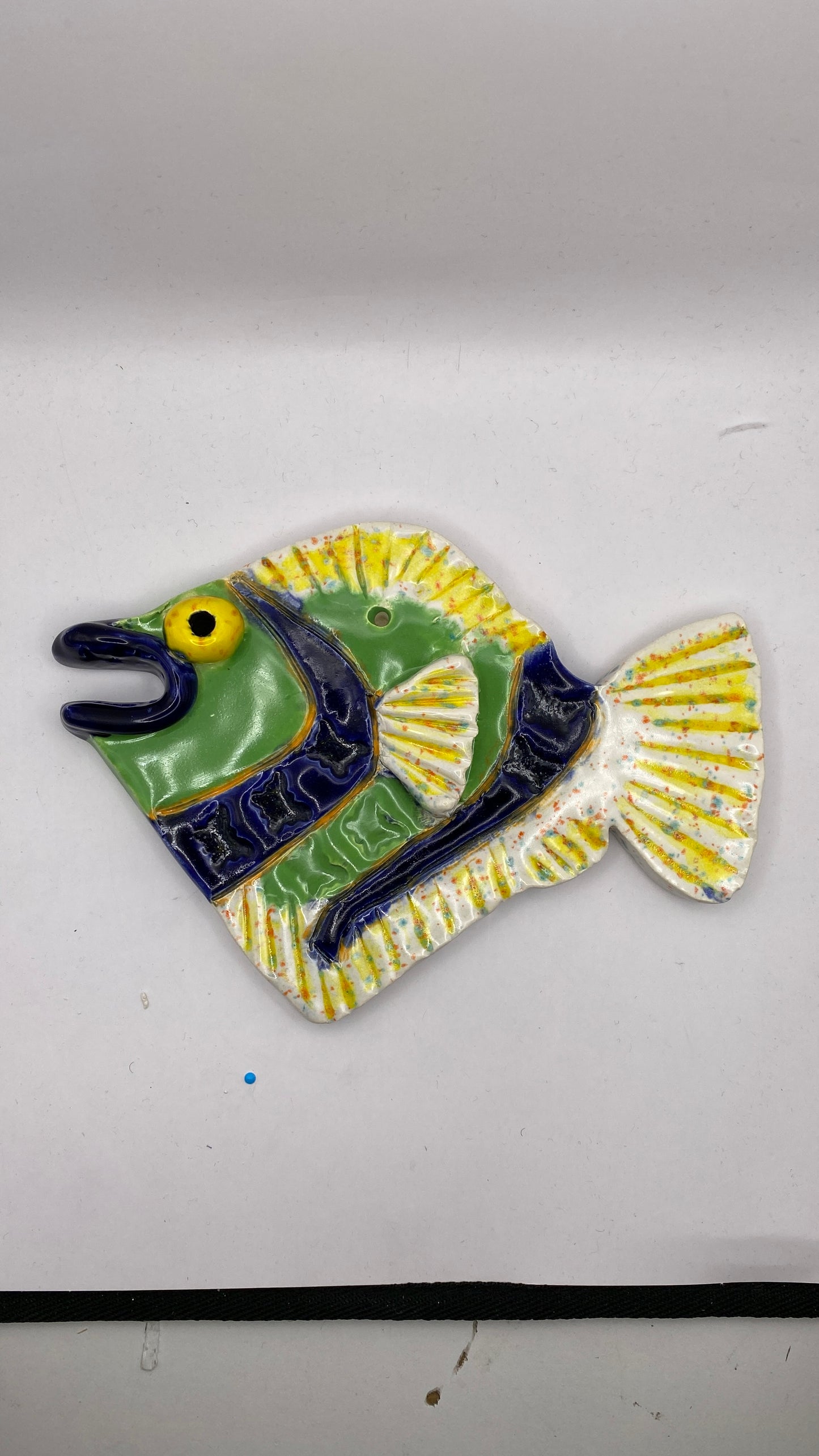 Ceramic Arts Handmade Clay Crafts Glazed Fish made by Eric Stacy & Chris Vincelet 3991
