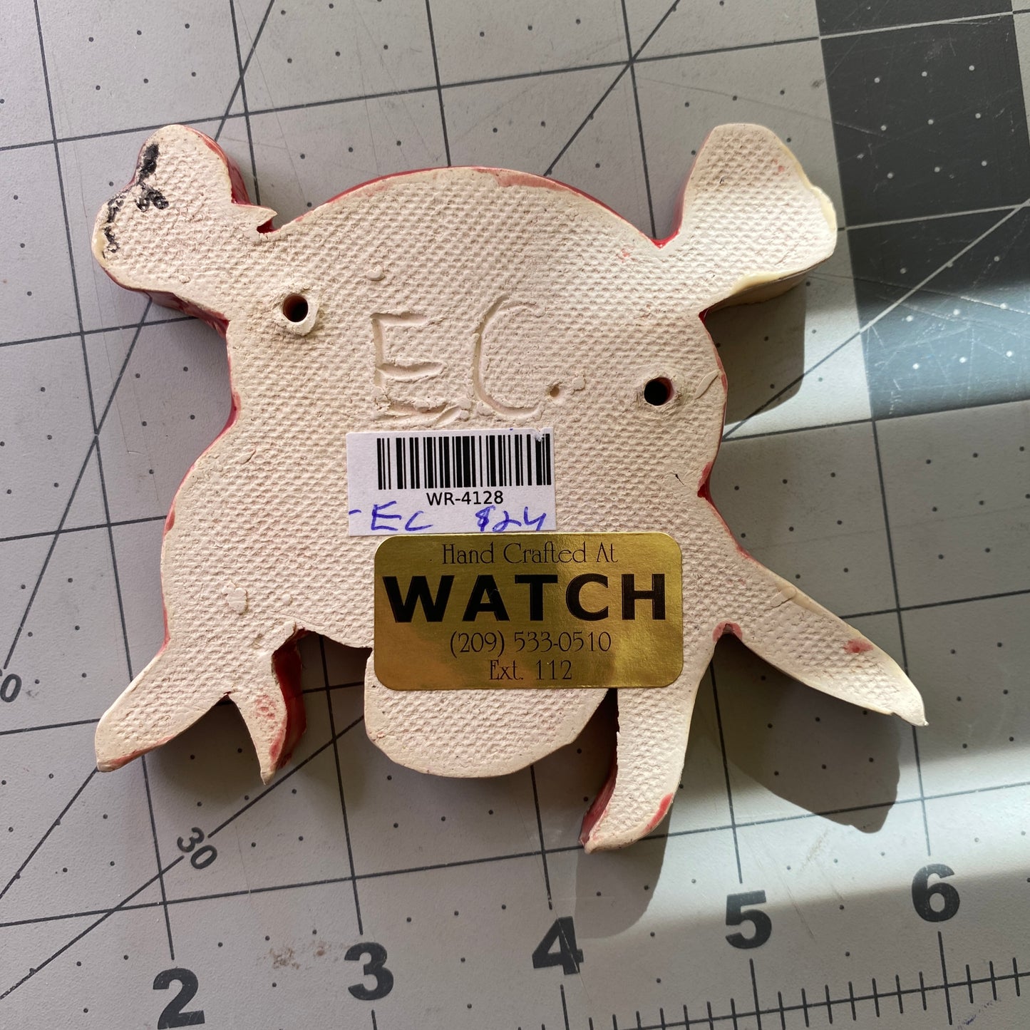 Ceramic Arts Handmade Clay Crafts Glazed Pirate 4.5-inch by 4-inch made by Monty Chu 4128