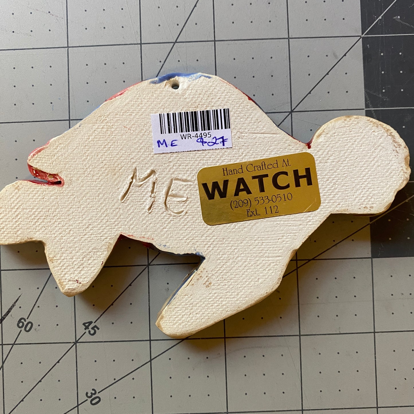 WATCH Resources Art Guild - Ceramic Arts Handmade Clay Crafts Glazed Turtle 5-inch by 4-inch made by Marshall Earls 4495