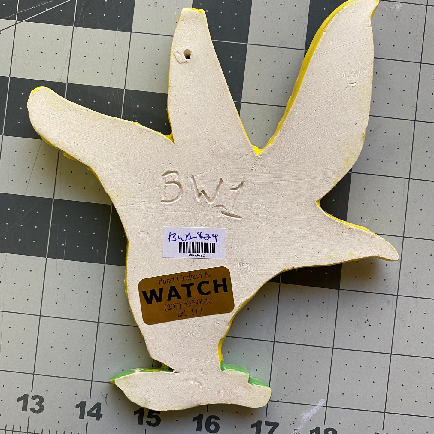 Ceramic Arts Handmade Clay Crafts Seaweed Glazed 7-inch by 6-inch made by Brooke Winham