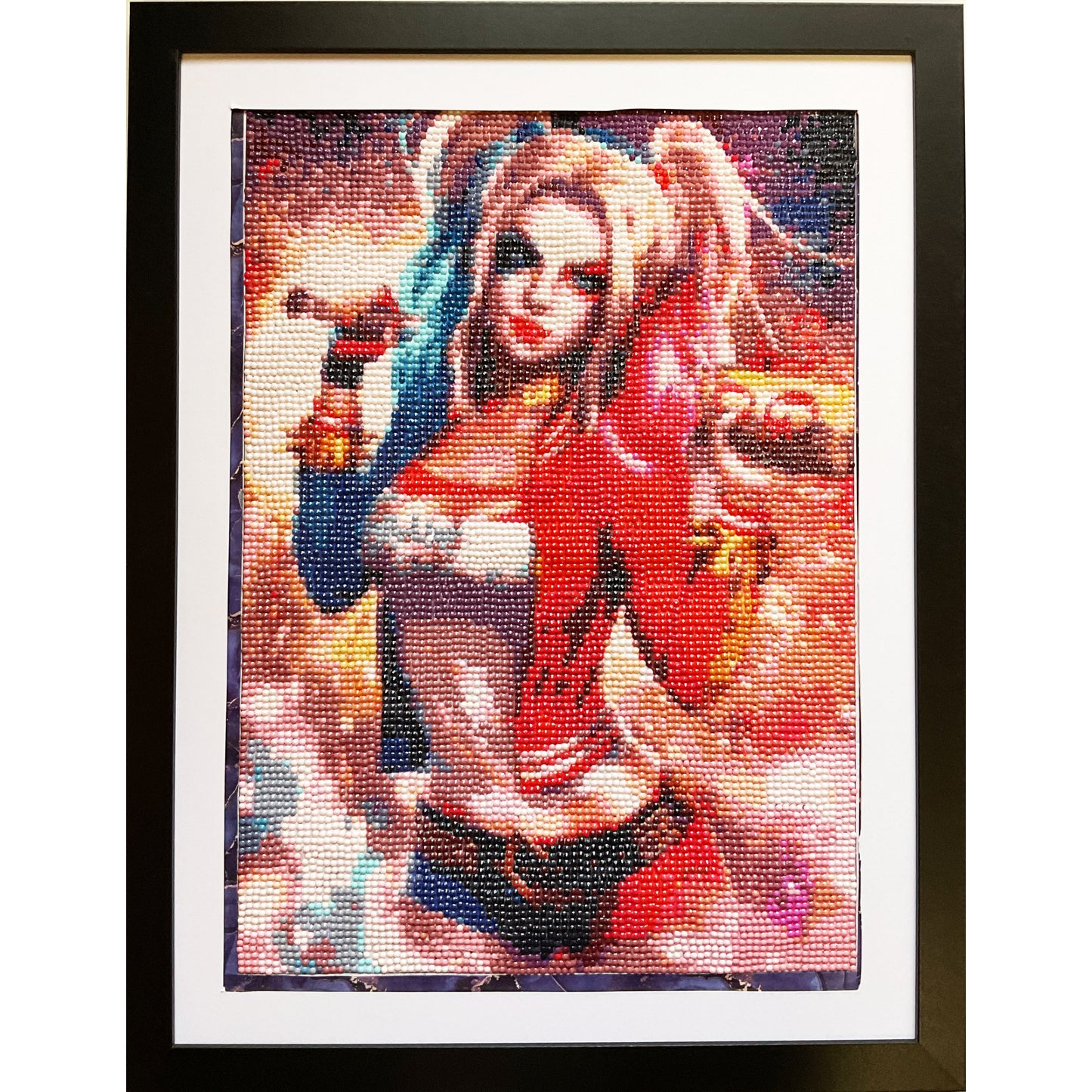 Diamond Dot Art - Framed Canvas - Handmade Crafts - 13 x 17 Girl By Jared Loewen 3549