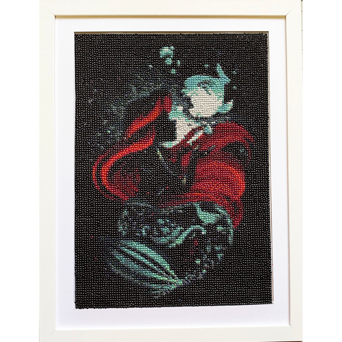 Diamond Dot Art - Framed Canvas - Handmade Crafts - 17 x 13 Character by Jennifer Evje