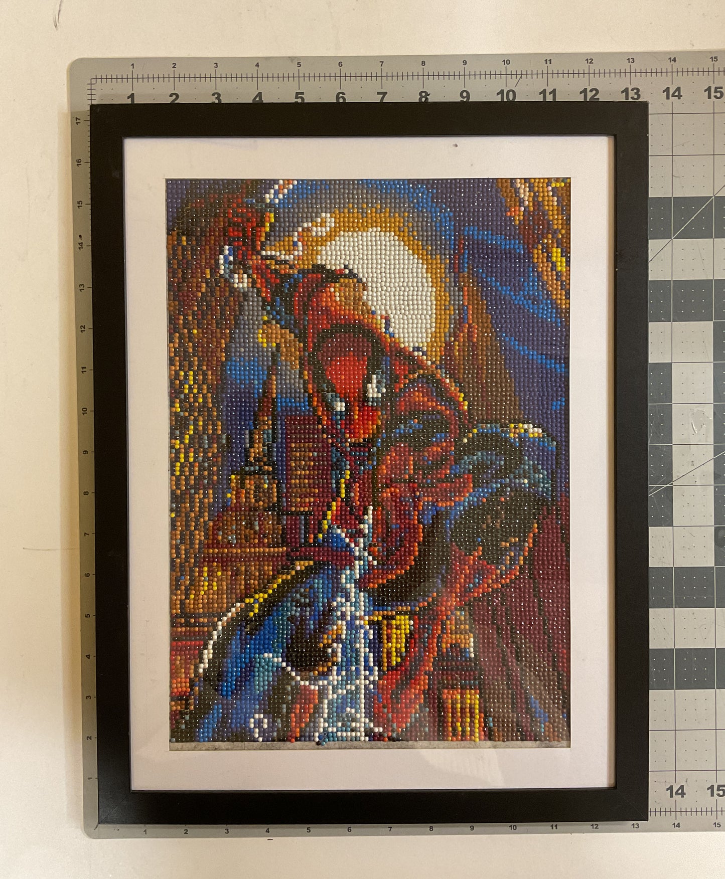 WATCH Resources Art Guild - Diamond Dot Art - Framed Canvas - Handmade Crafts - 17 x 13 Character by Monty Chu 4542