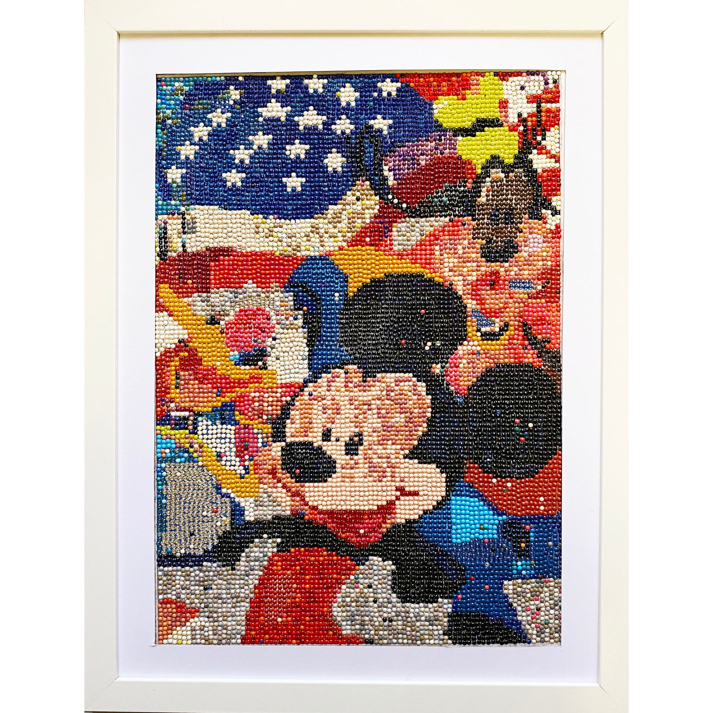 Diamond Dot Art - Framed Canvas - Handmade Crafts - 17 x 13 Character by Monty Chu