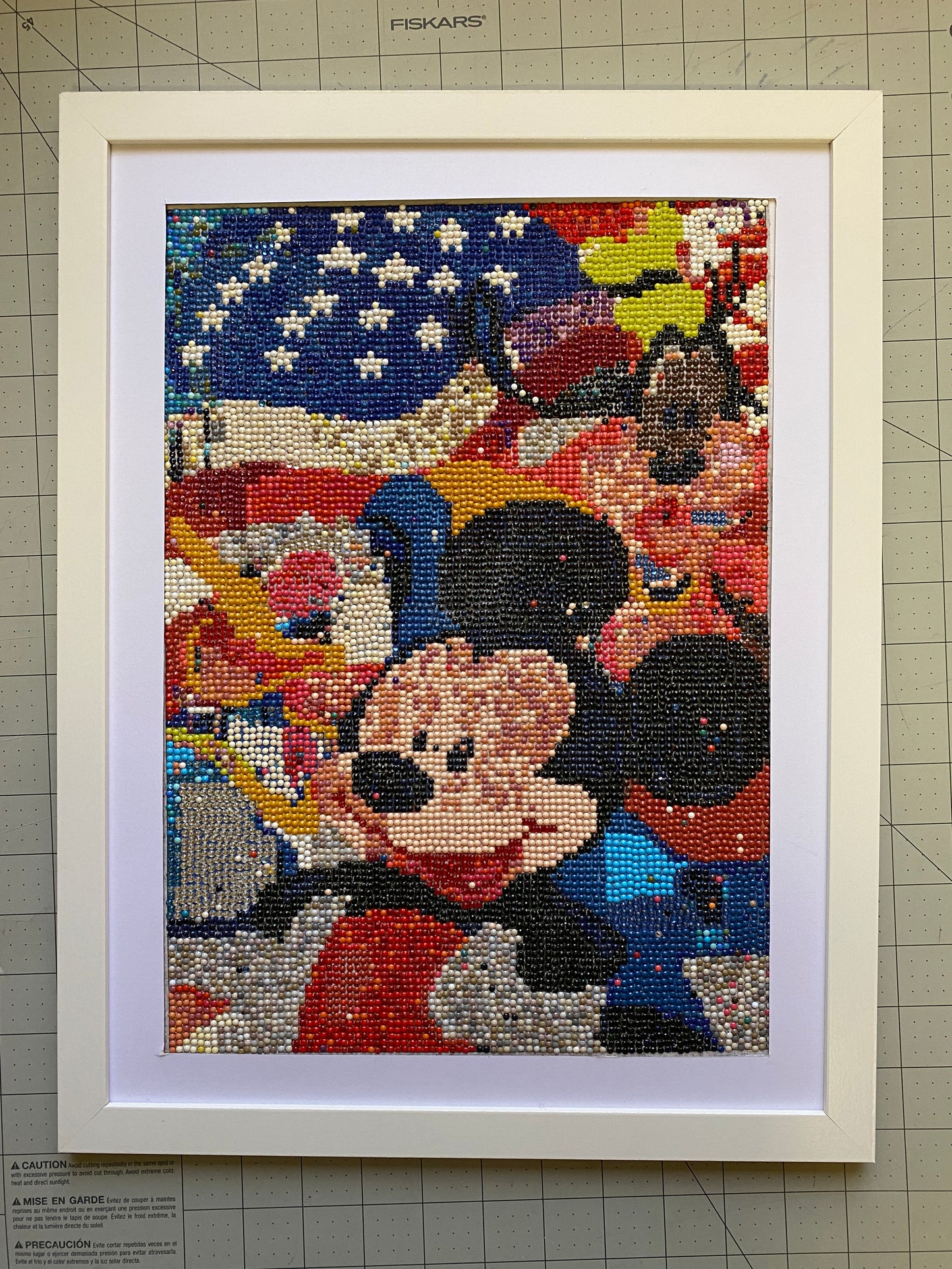 Diamond Dot Art - Framed Canvas - Handmade Crafts - 17 x 13 Character by Monty Chu