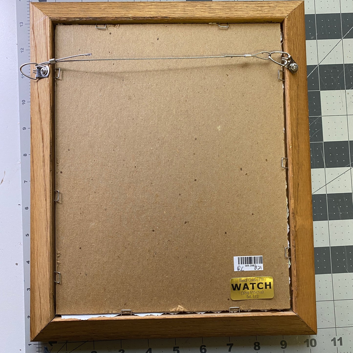 Framed Acrylic Painting on Stretched Canvas Original Fine Art 13-inch x 10-inch by Robbie Claire