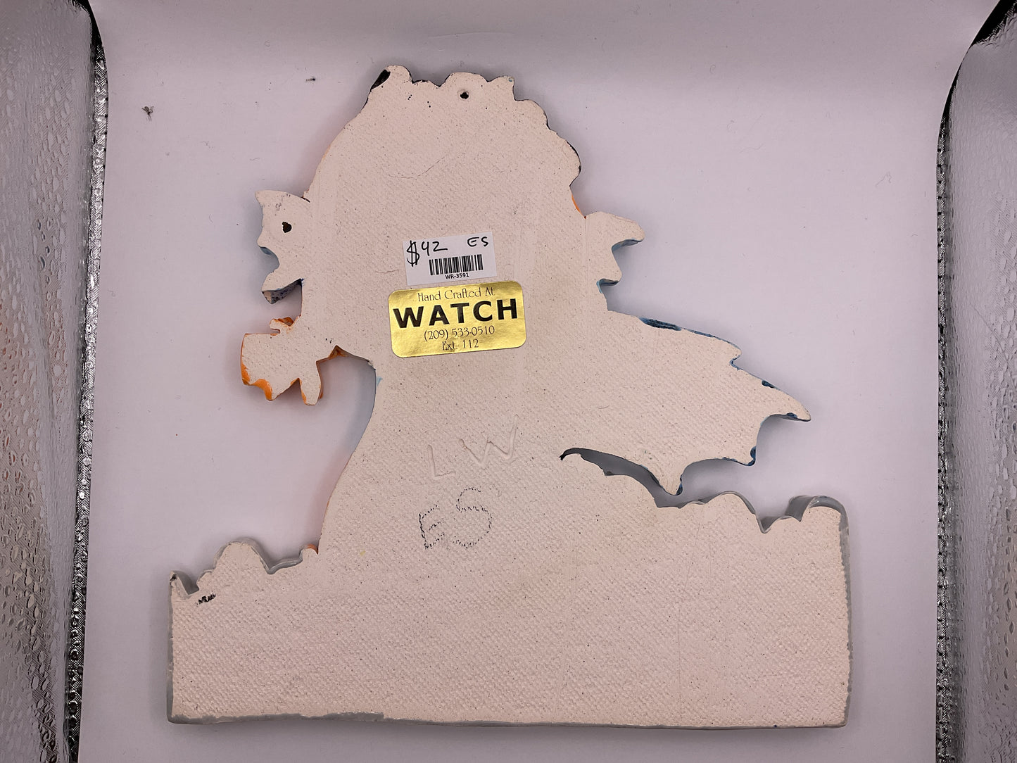 Handmade Ceramic Arts: Glazed Dragon 7.5-inch x 7.5-inch by Lisa Uptain and Eric Stacy