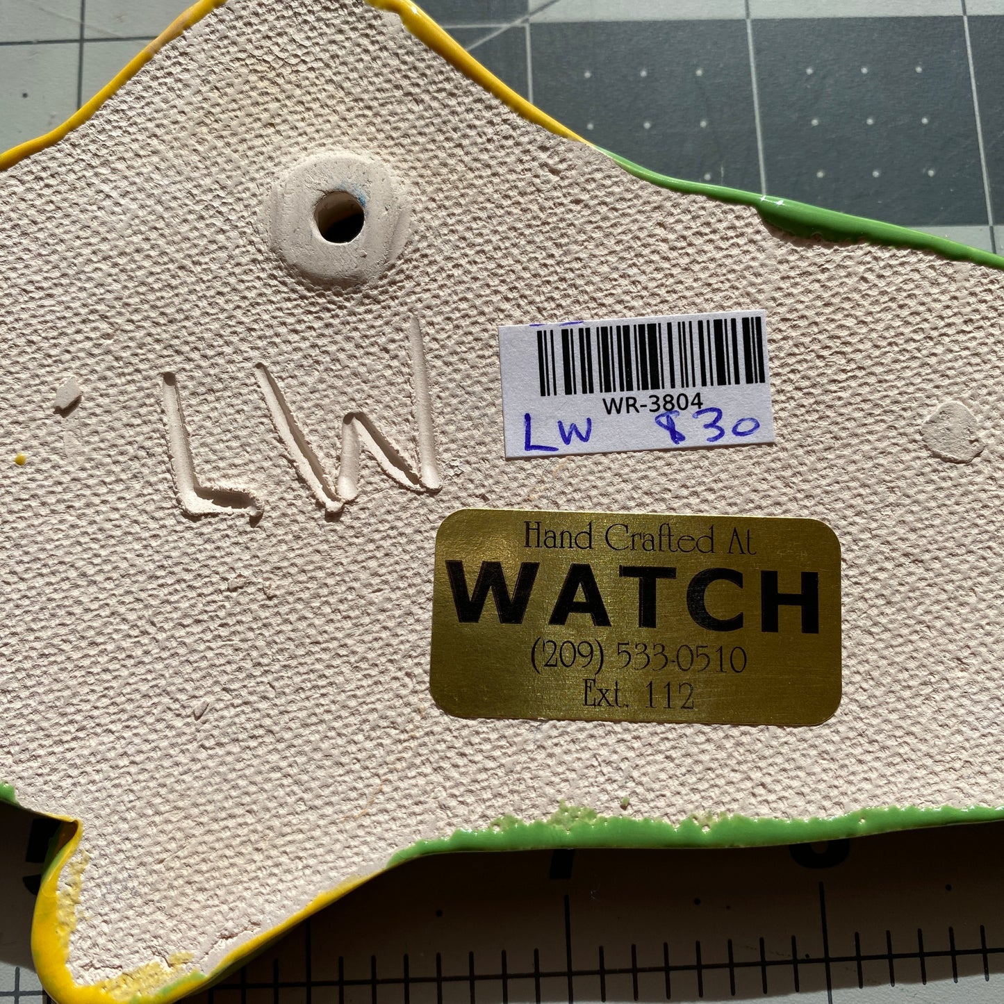 Handmade Ceramic Arts: Glazed Fish 10.5-inch x 4-inch by Lisa Uptain