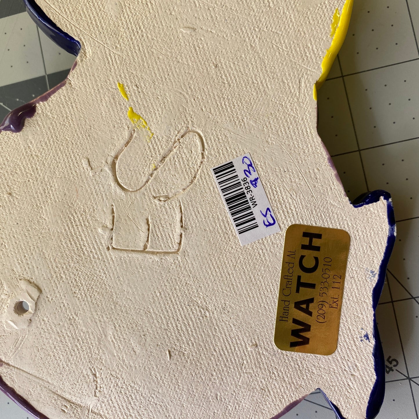 Handmade Ceramic Arts: Glazed Fish 6-inch x 5.5-inch by Eric Stacy