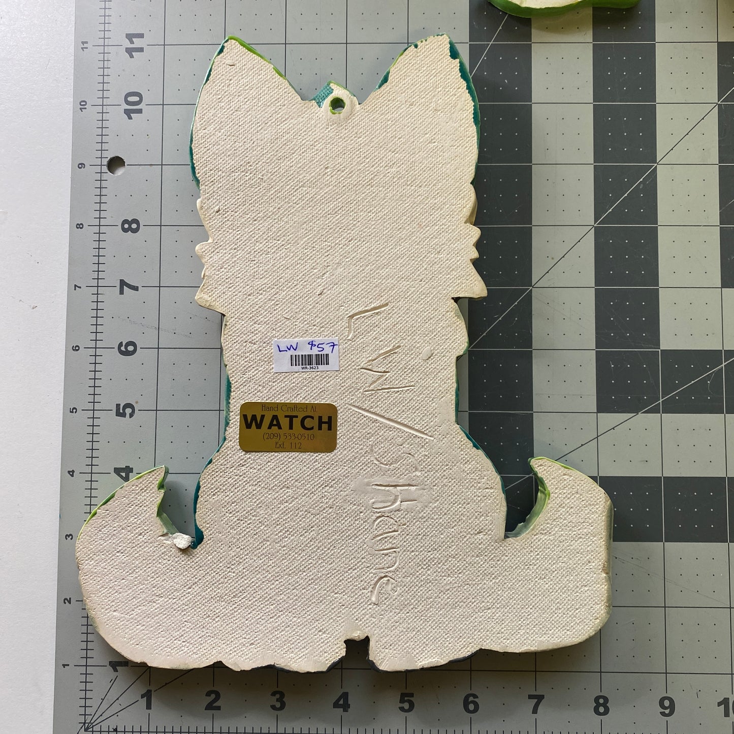 Handmade Ceramic Arts: Glazed Twin-Tail Fox 10-inch x 9-inch by Lisa Uptain