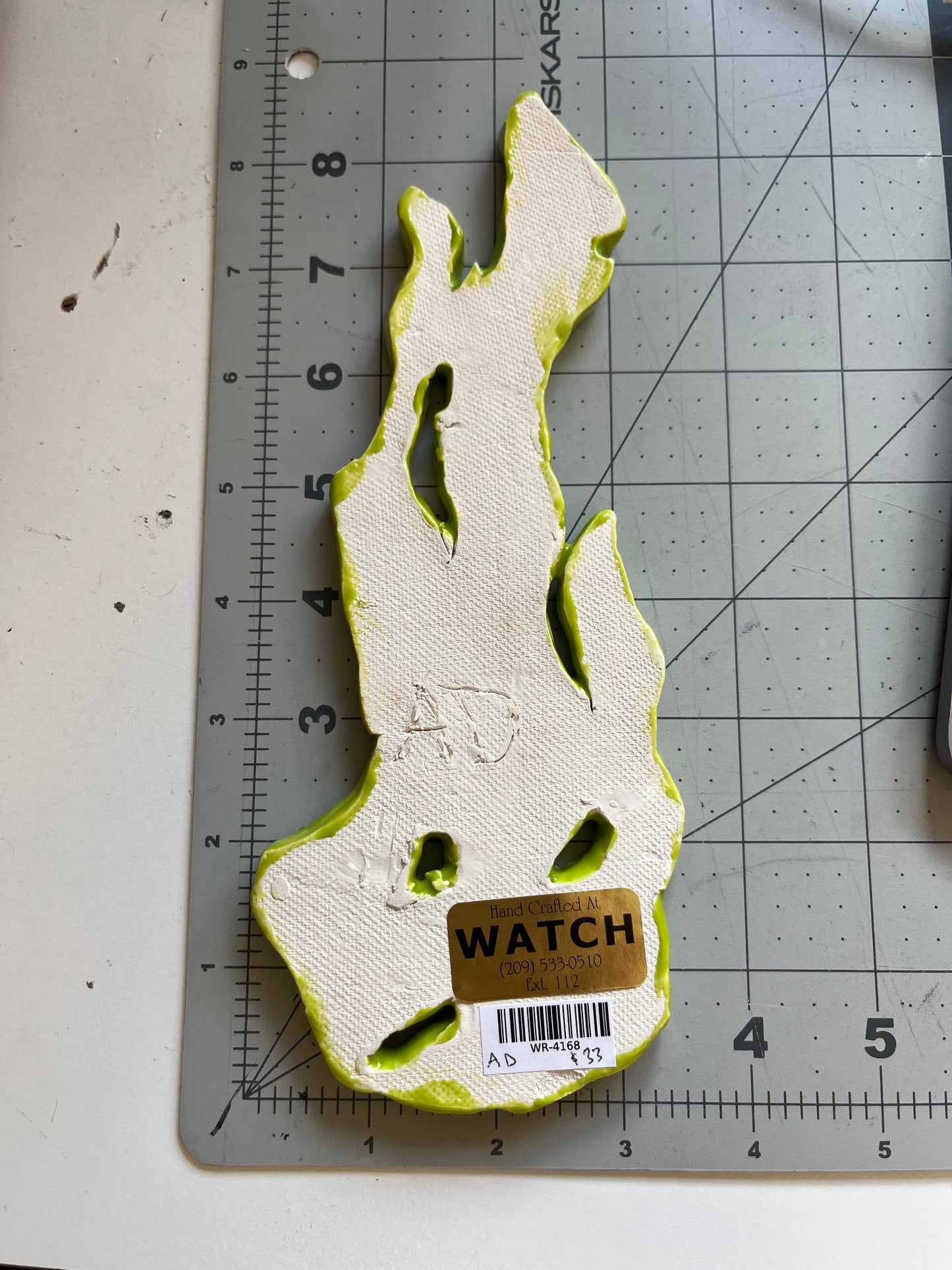 Ceramic Arts Handmade Clay Crafts Glazed Kelp 3.5-inch by 8.5-inch made by Ashley Dorsett 4168