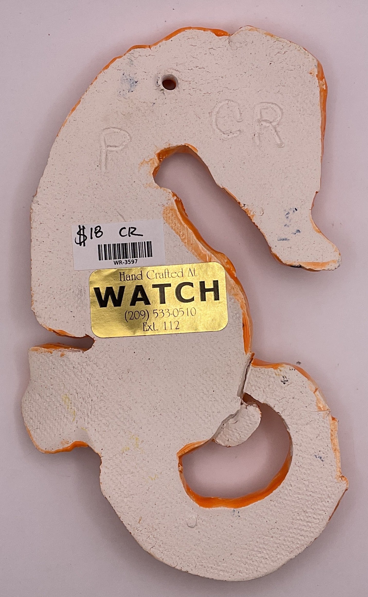 Ceramic Arts Handmade Clay Crafts Fresh Fish Glazed 5-inch x 4.5-inch made by Cassandra Richardson 3597