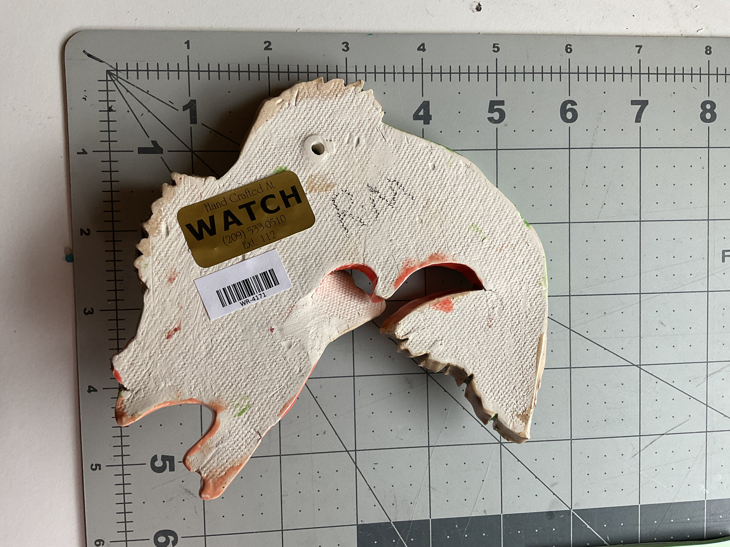 Ceramic Arts Handmade Clay Crafts Glazed Fish 5-inch by 5.5-inch made by Roger Maxwell and Anonymous 4171