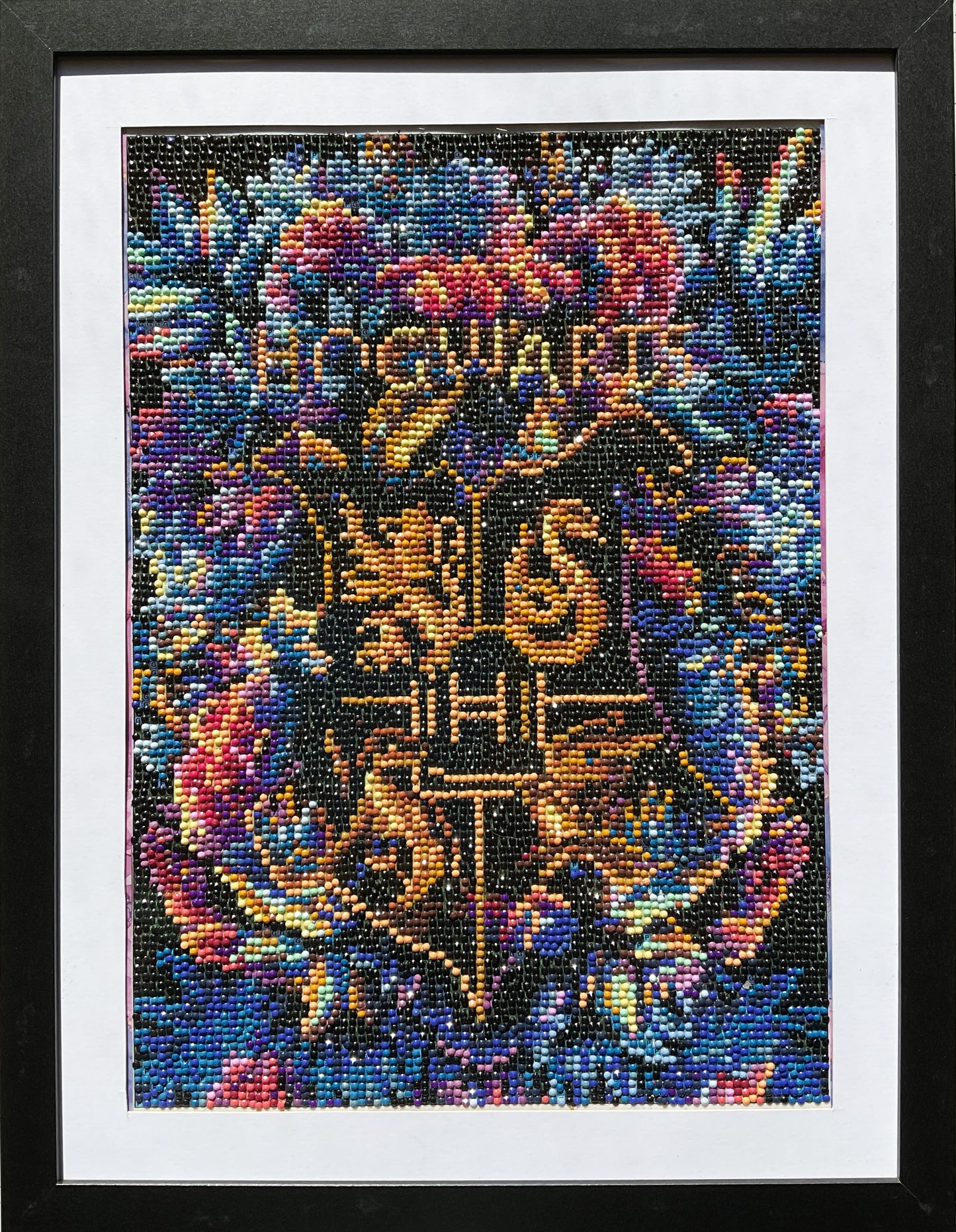 Diamond Dot Art - Framed Canvas - Handmade Crafts - 13 x 17 Wizard Crest by Jennifer Evje 4206