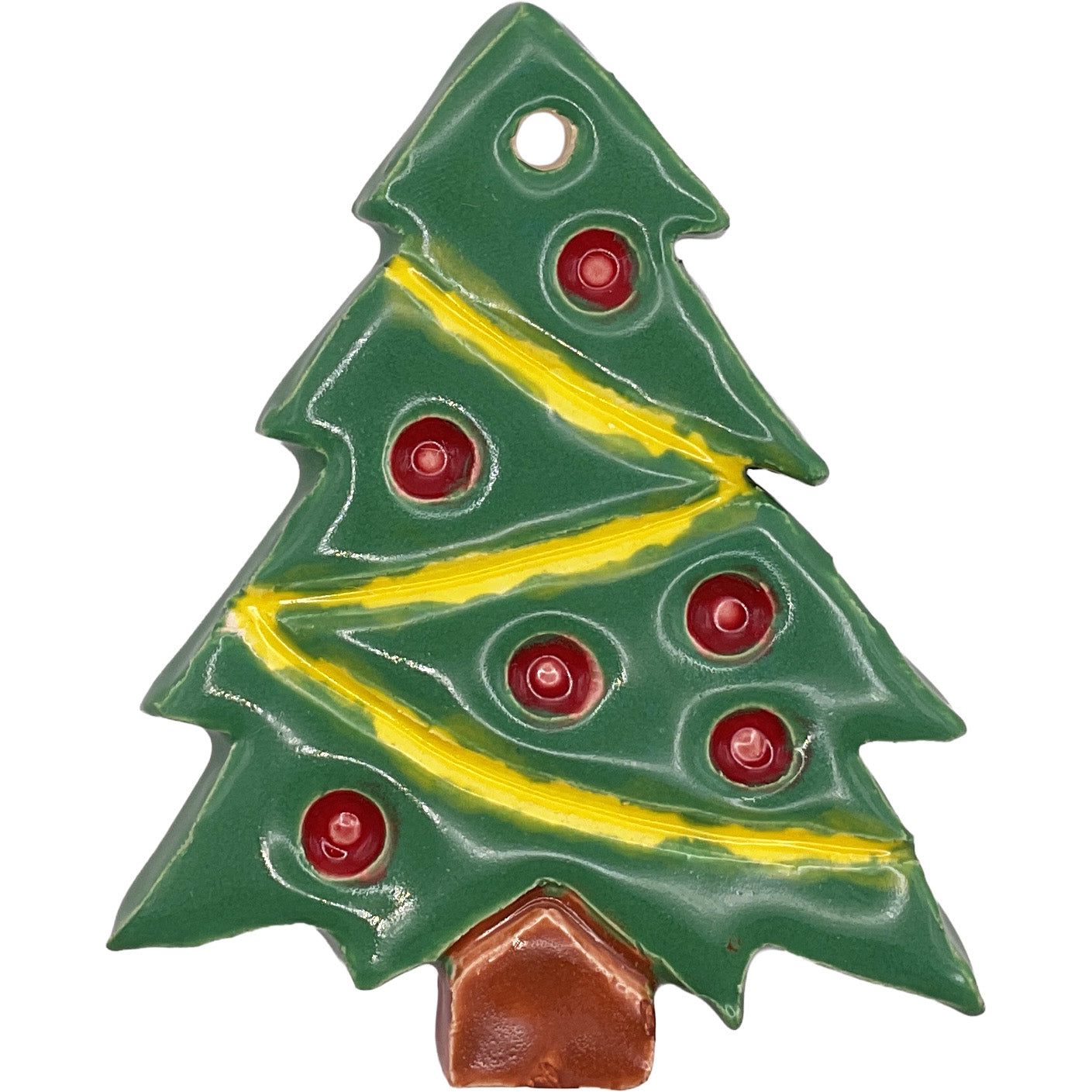 Handmade Ceramic Christmas Ornament 3"x4" by Ryan Imhoff 4225