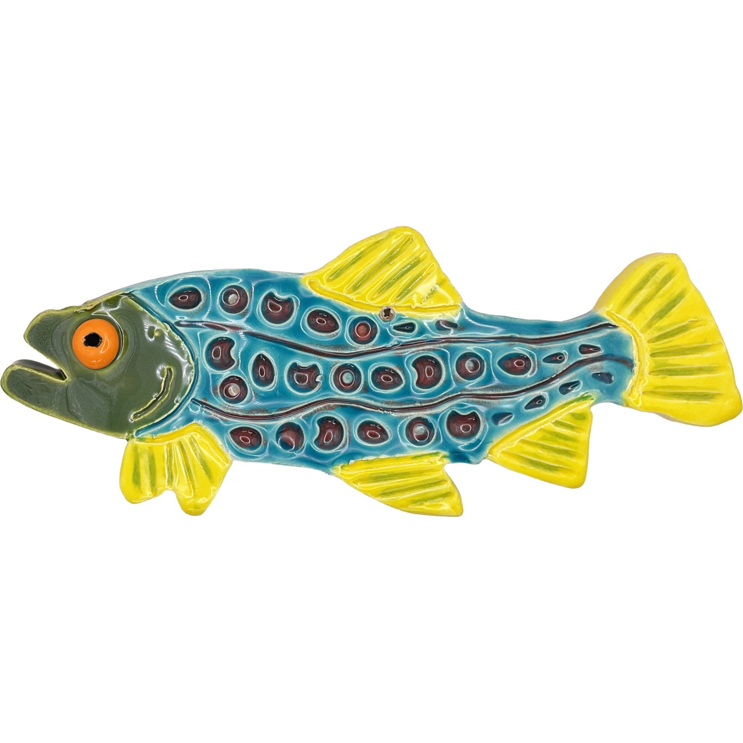 WATCH Resources Art Guild - Ceramic Arts Handmade Clay Crafts Glazed Fish made by Ryan Imhoff 4308