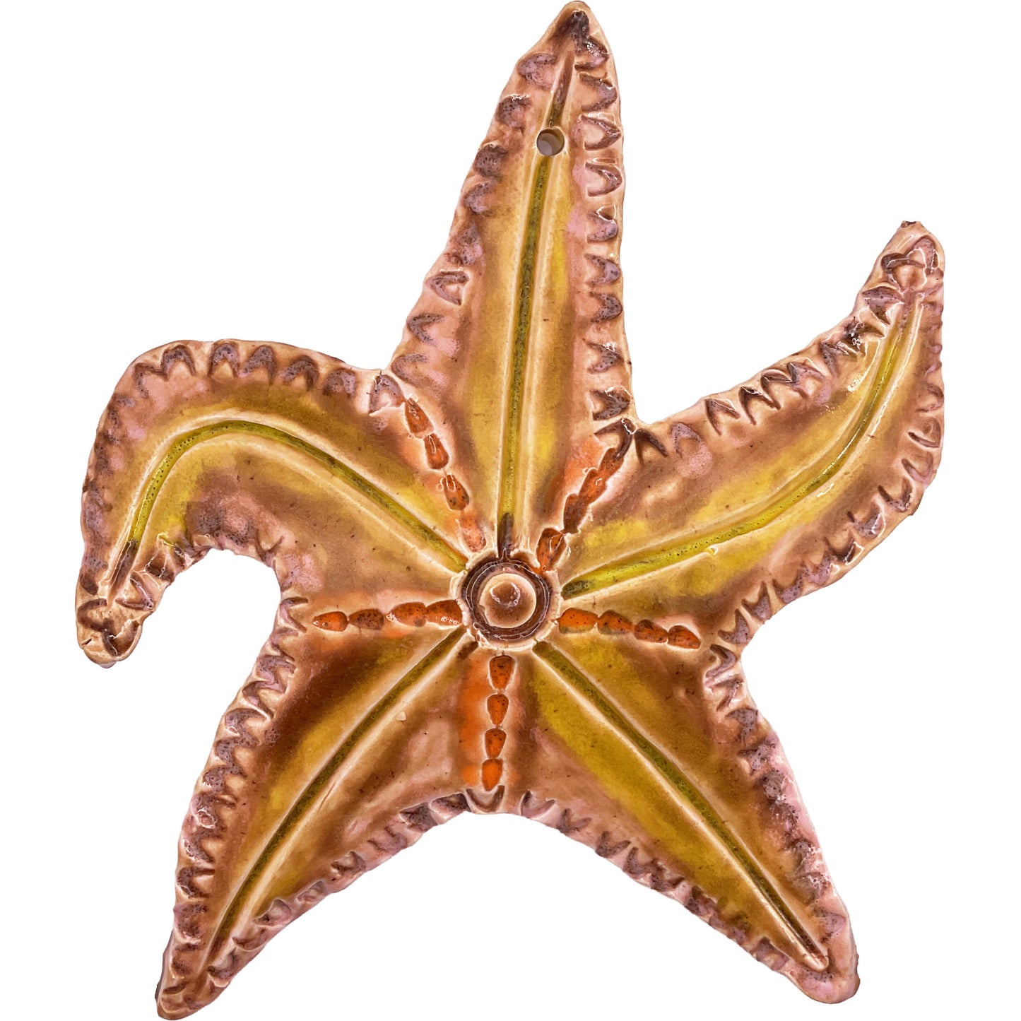 WATCH Resources Art Guild - Ceramic Arts Handmade Clay Crafts 7-inch x 6-inch Fresh Fish by Roger Maxwell 4356