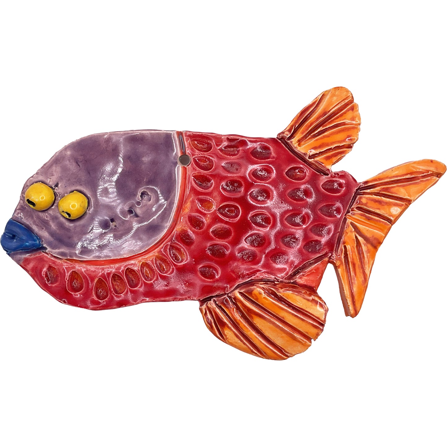 WATCH Resources Art Guild - Ceramic Arts Handmade Clay Crafts 6-inch x 4-inch Fish by Karissa Archer 4359