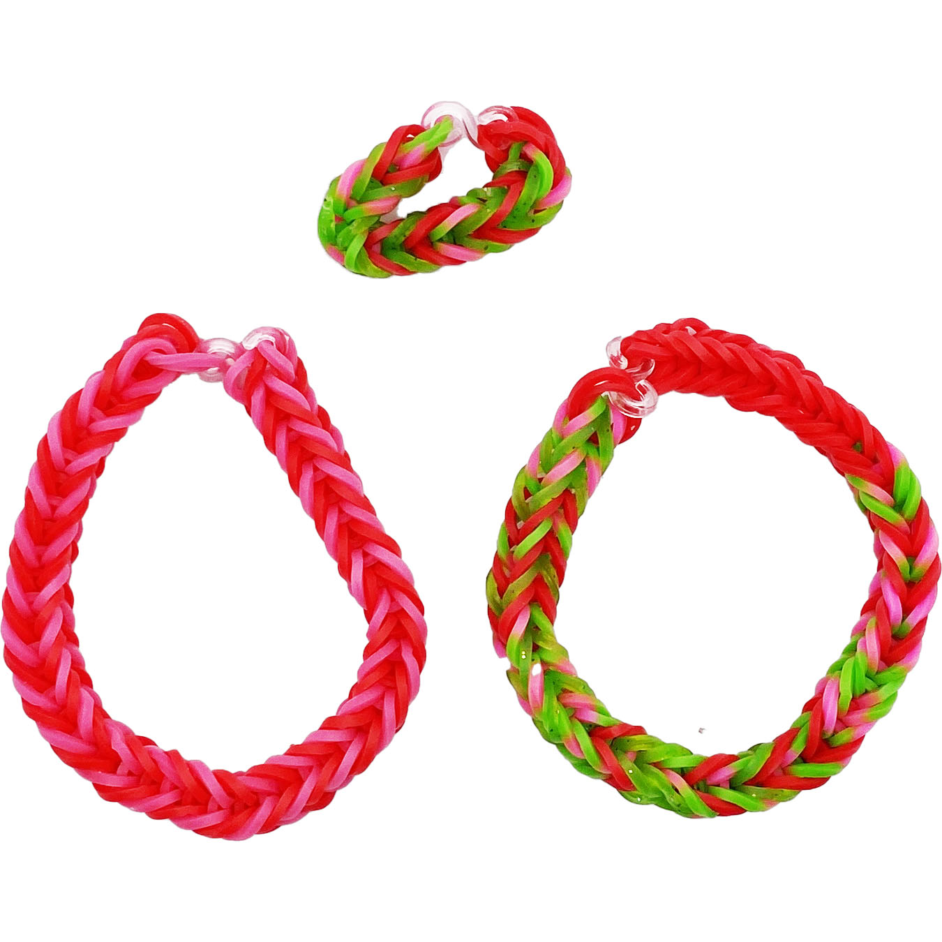 Stretch Looming Jewelry - (2) Bracelets and (1) Ring made by Daniella Messamore and Monty Chu - Random Mix