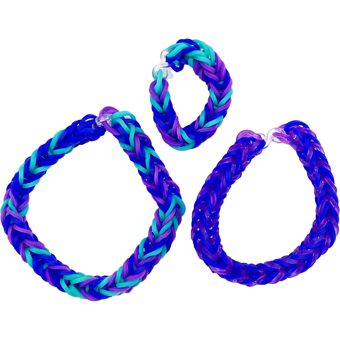 Stretch Looming Jewelry - (2) Bracelets and (1) Ring made by Daniella Messamore and Monty Chu - Random Mix