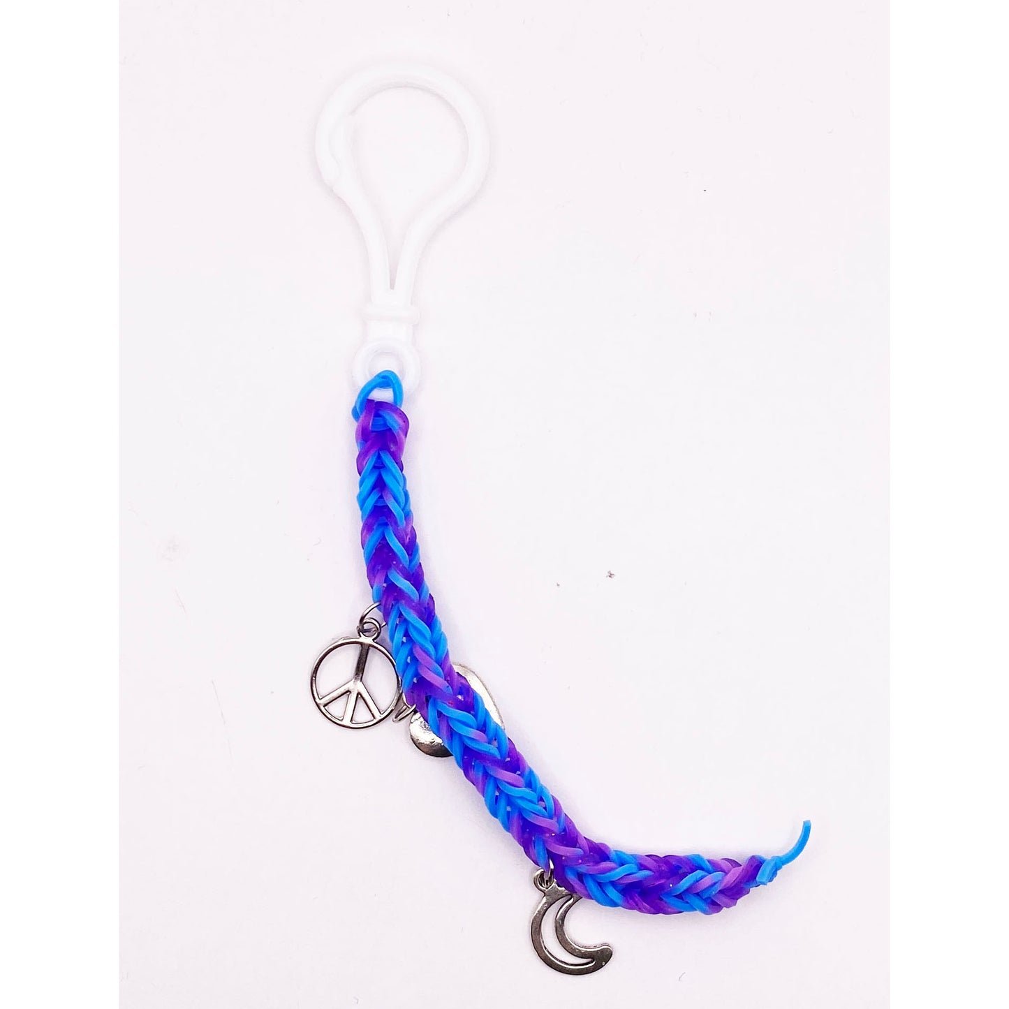 Stretch Looming Jewelry Keychain with Charms made by Daniella Messamore and Monty Chu- Random
