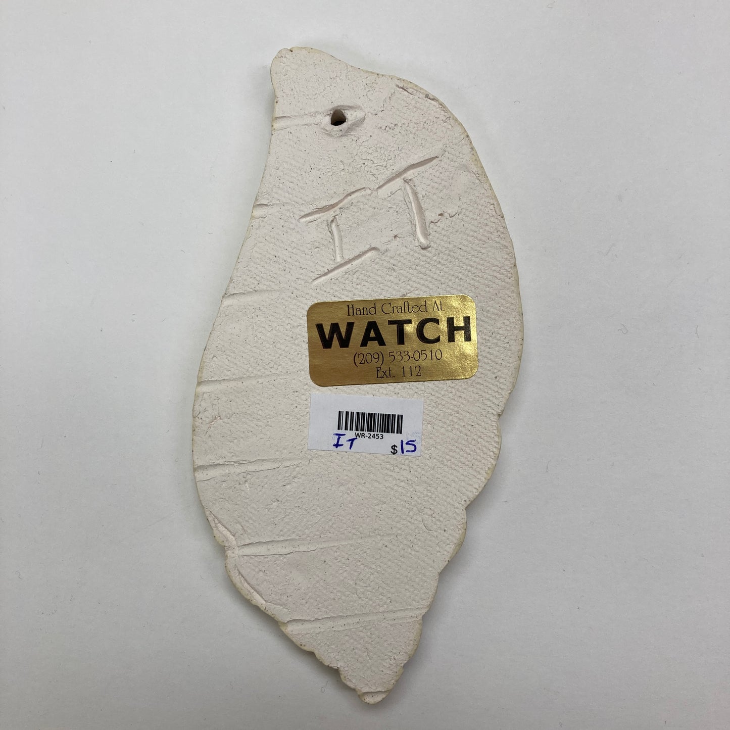 WATCH Resources Art Guild - Ceramic Arts Handmade Clay Crafts Fresh Fish 6-inch x 3-inch Glazed Shell made by Izzy Terry