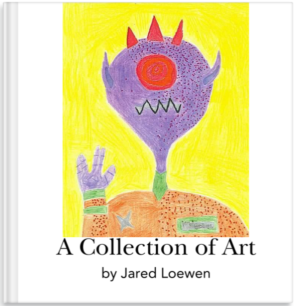 A Collection of Art by Jared Lowen, 6x6 book, 20 pages, Hardback