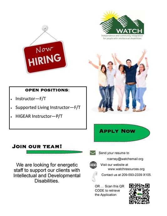 WATCH Resources is hiring!