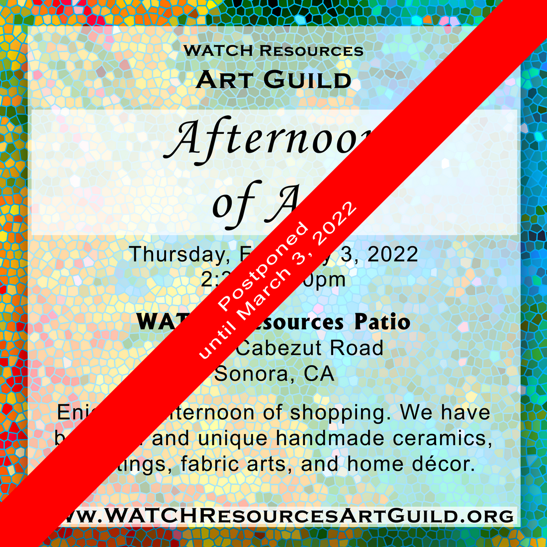 WATCH Resources Art Guild Afternoon of Art February 2022